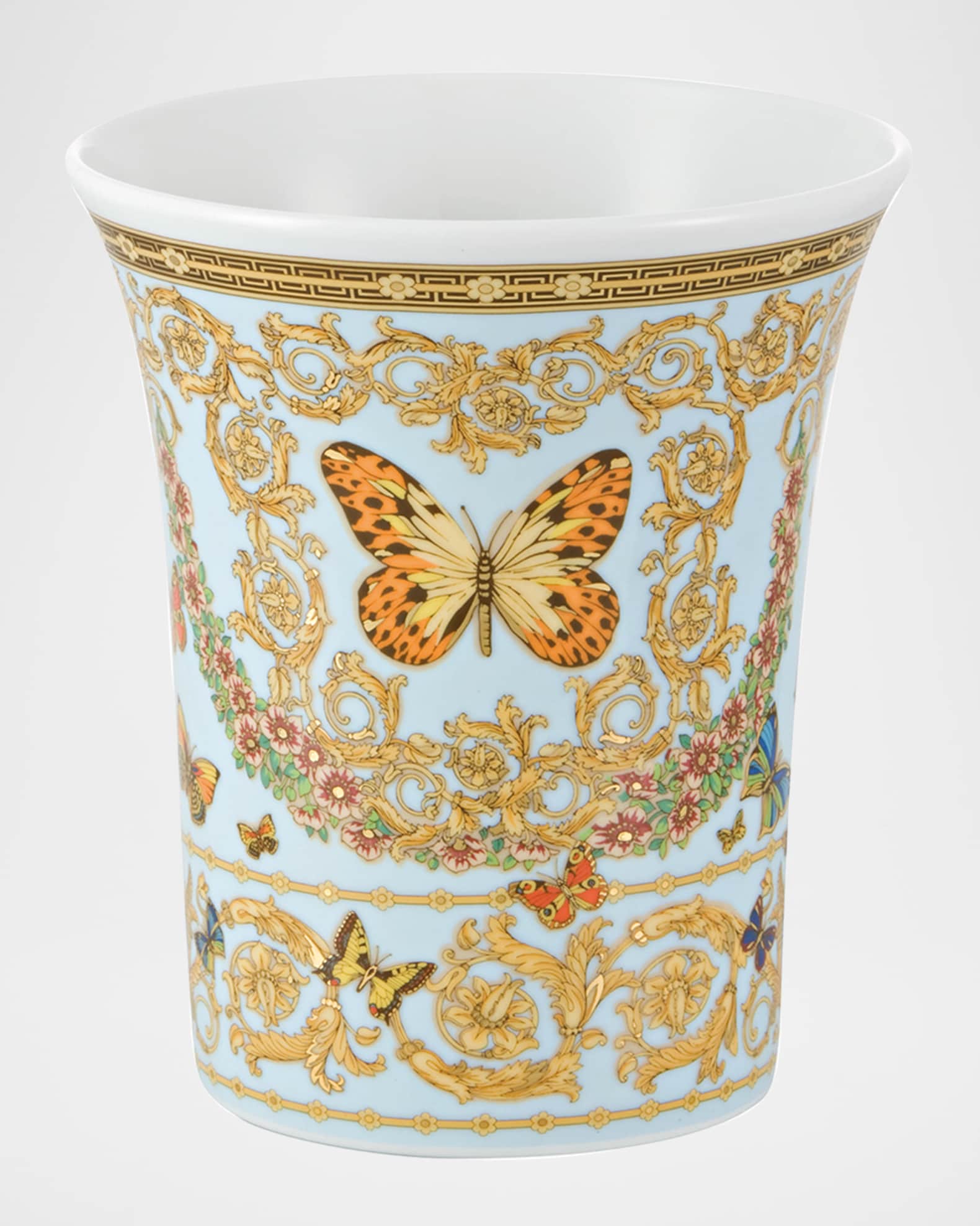 Versace Butterfly Garden 7" Vase Horchow
