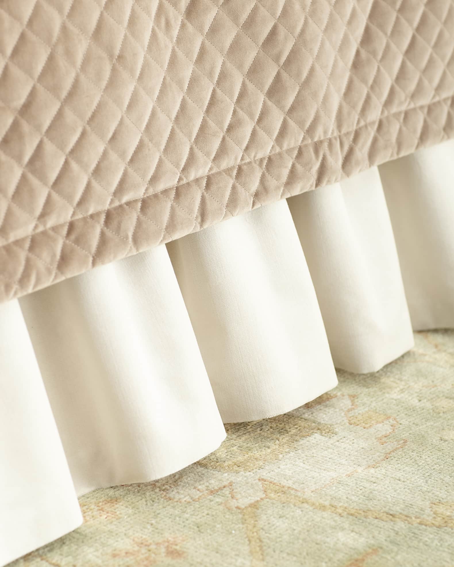 Velvet bed skirt king clearance