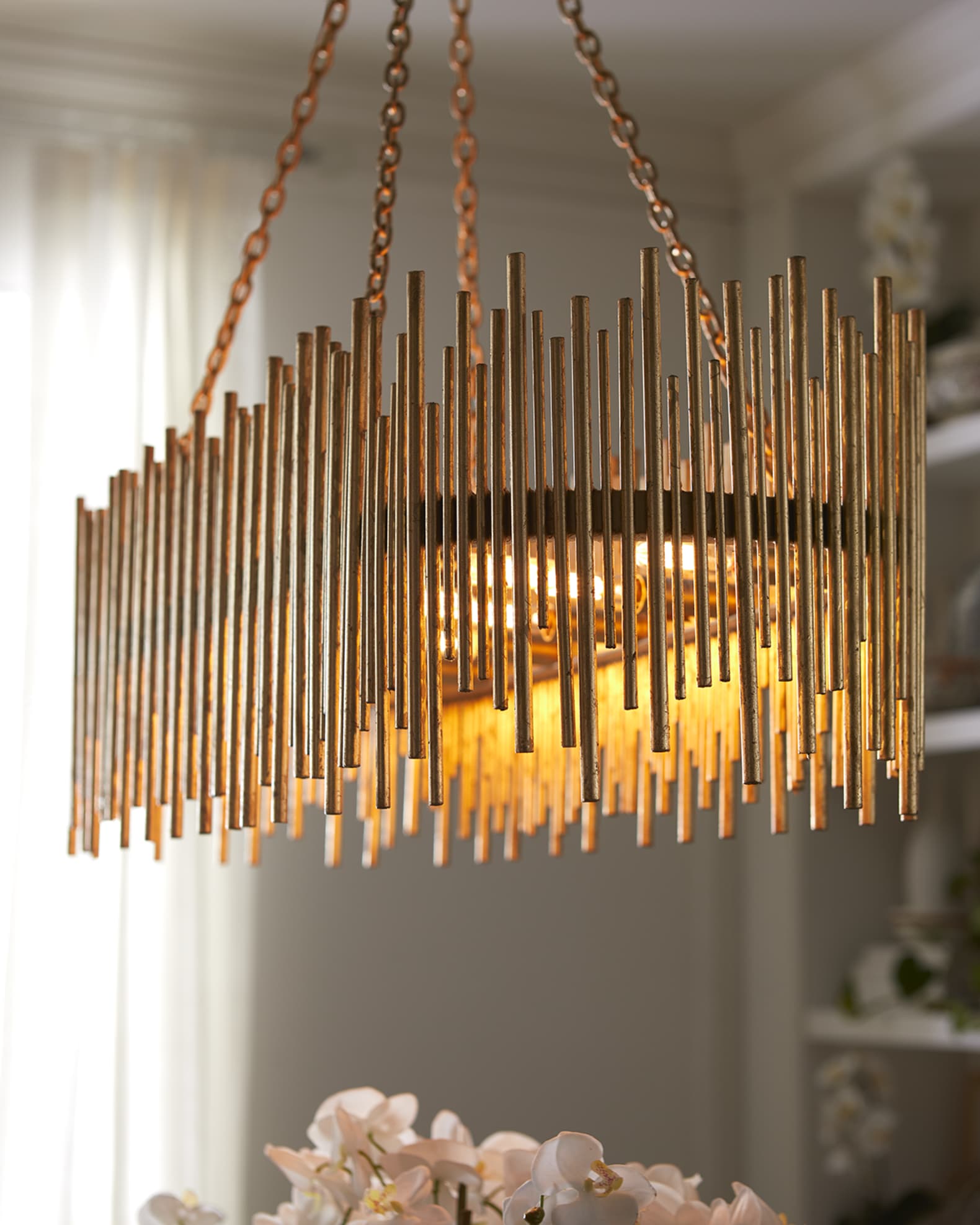 Prescott oval chandelier top
