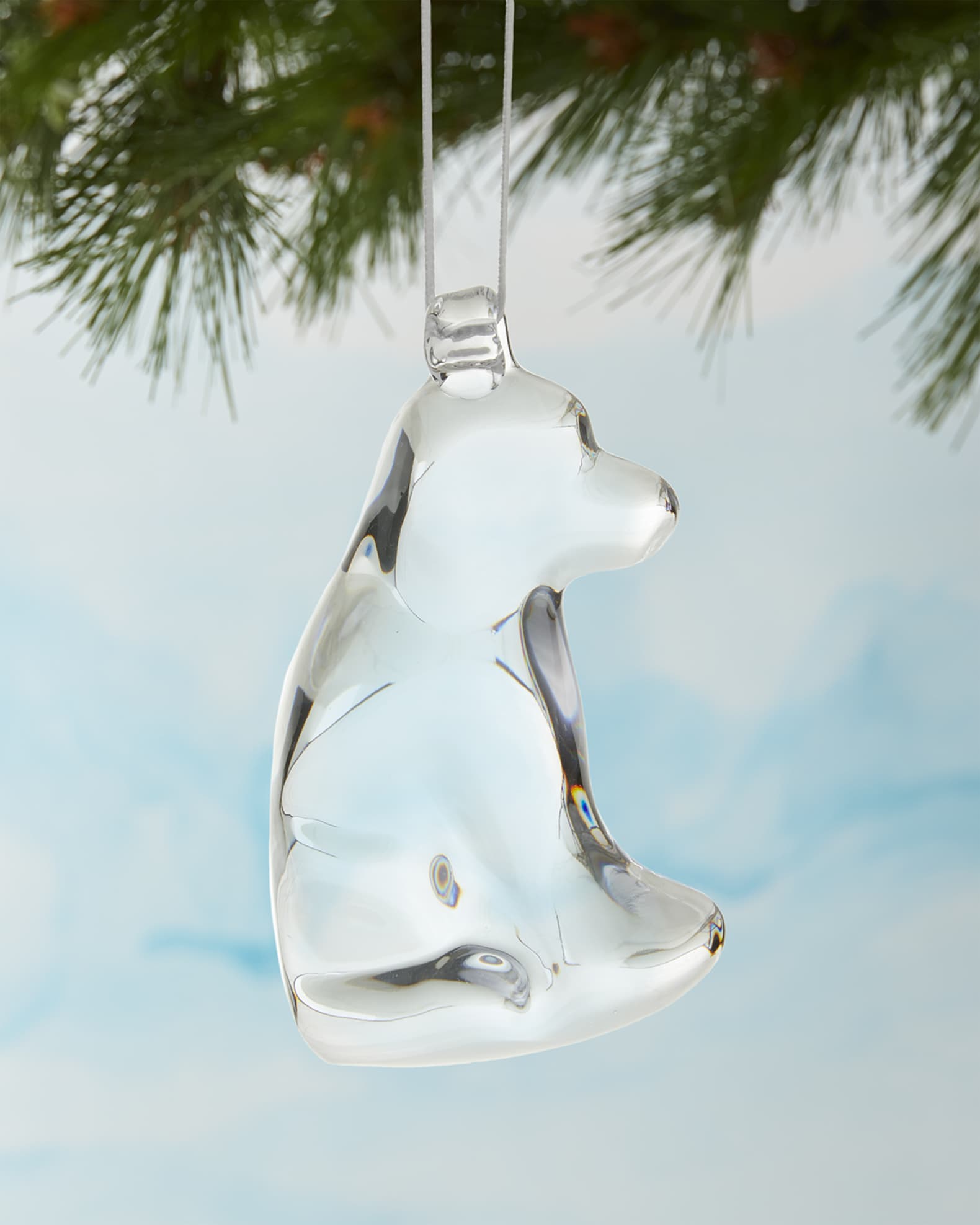 Simon Pearce Puppy Ornament Horchow