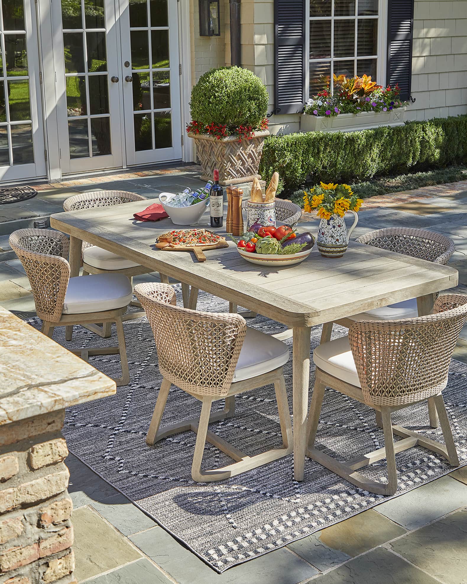 Palecek Boca Outdoor Dining Table Horchow