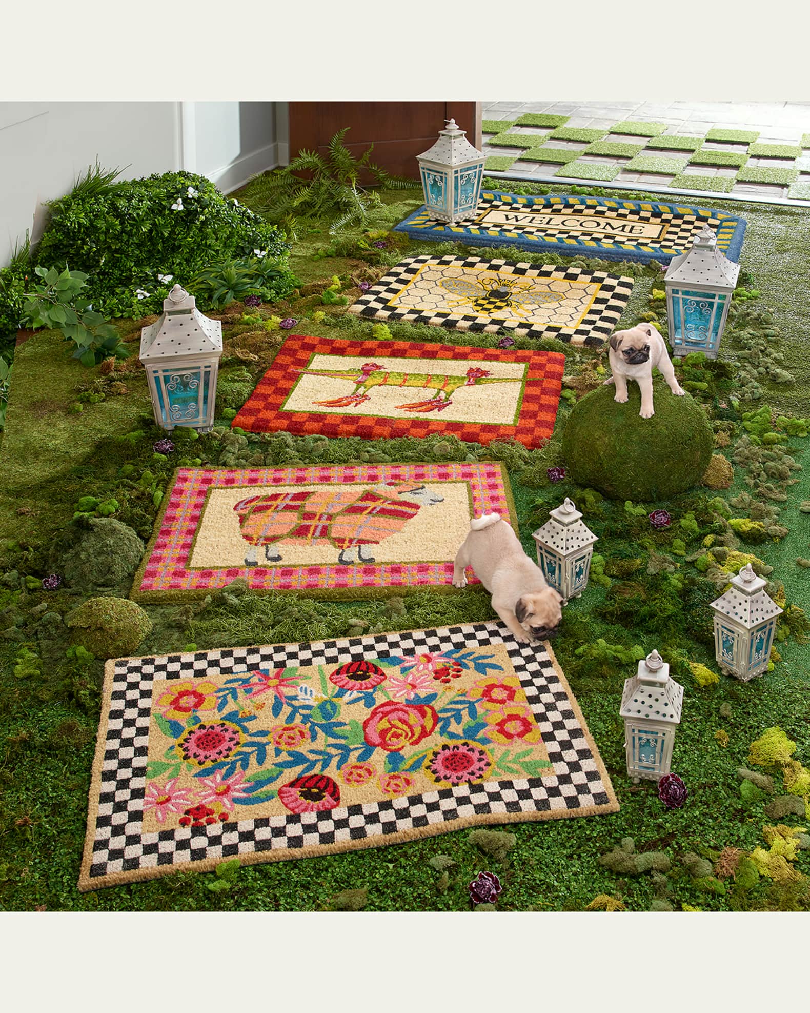 MacKenzie-Childs Queen Bee Rug , 2' x 3' | Horchow