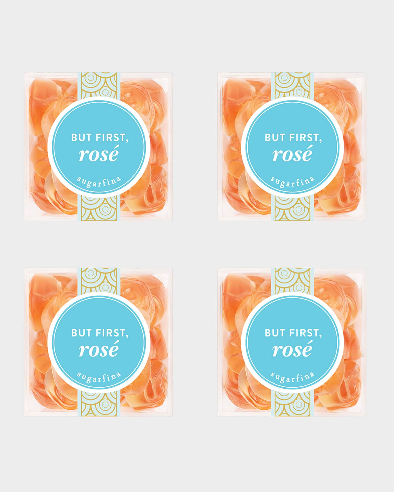 Sugarfina But First Rose Roses Small Cube 4-Piece Kit | Horchow