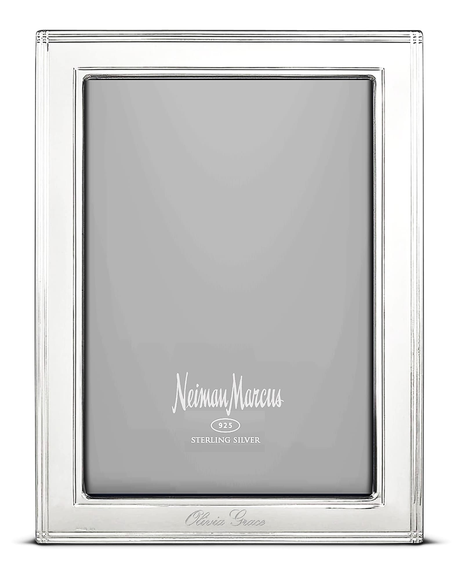 Silver Personalized Picture Frame for 4 x 6 Photo