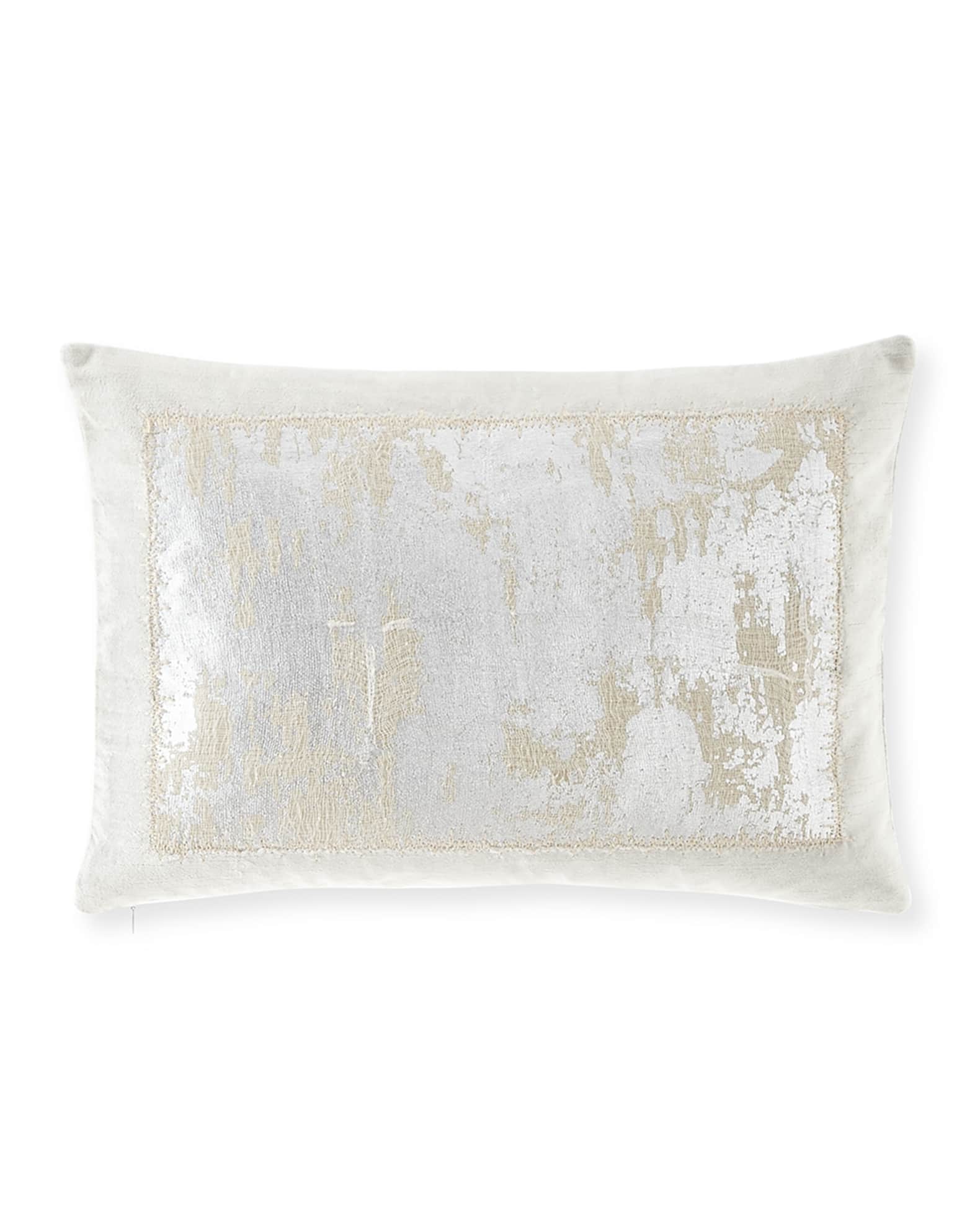 Michael Aram Distressed Metallic Lace Decorative Pillow Horchow