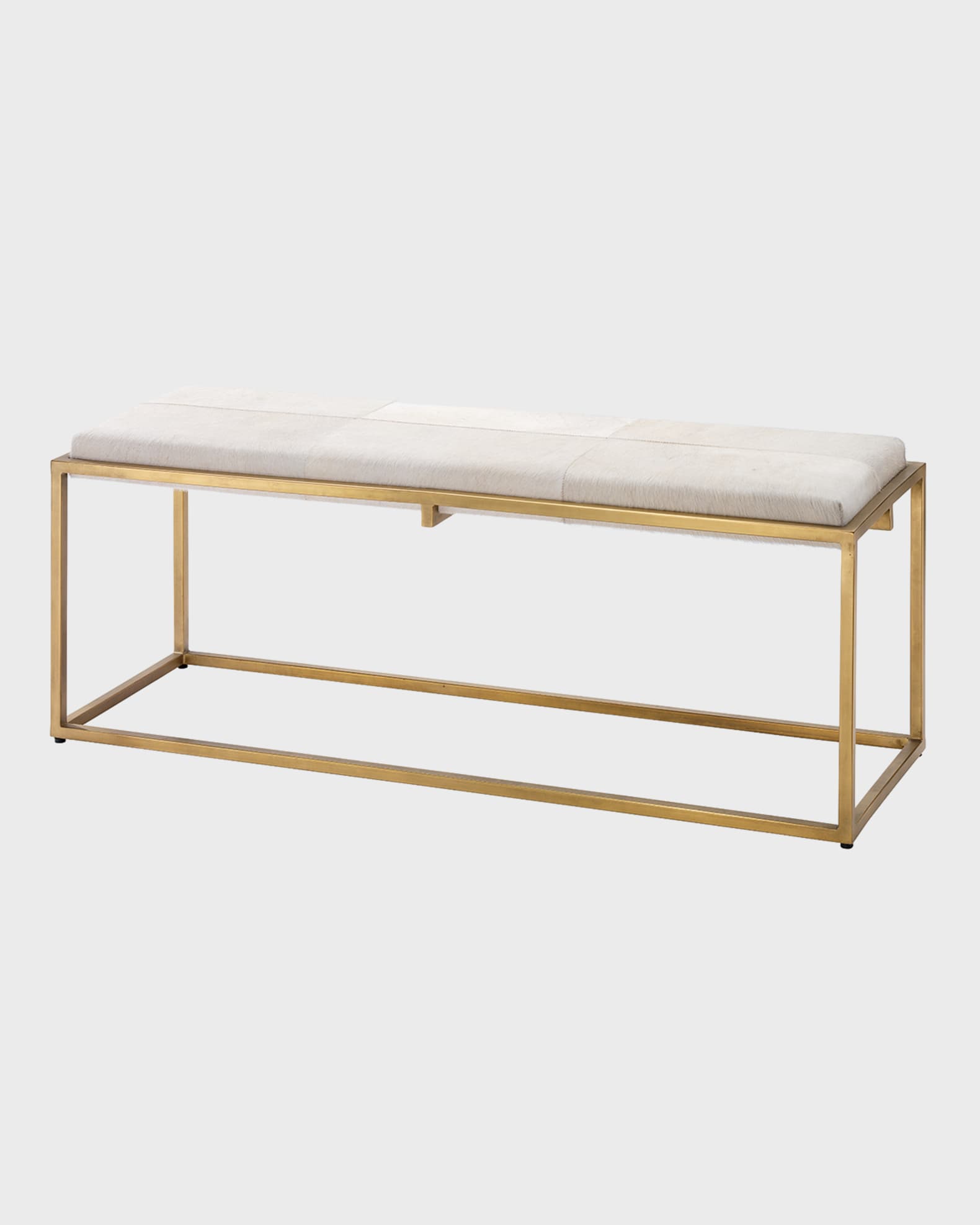 Jamie Young Shelby Hairhide Bench