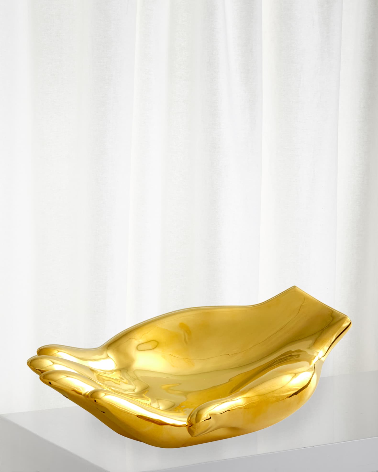 Jonathan Adler Brass Hand Bowl Horchow