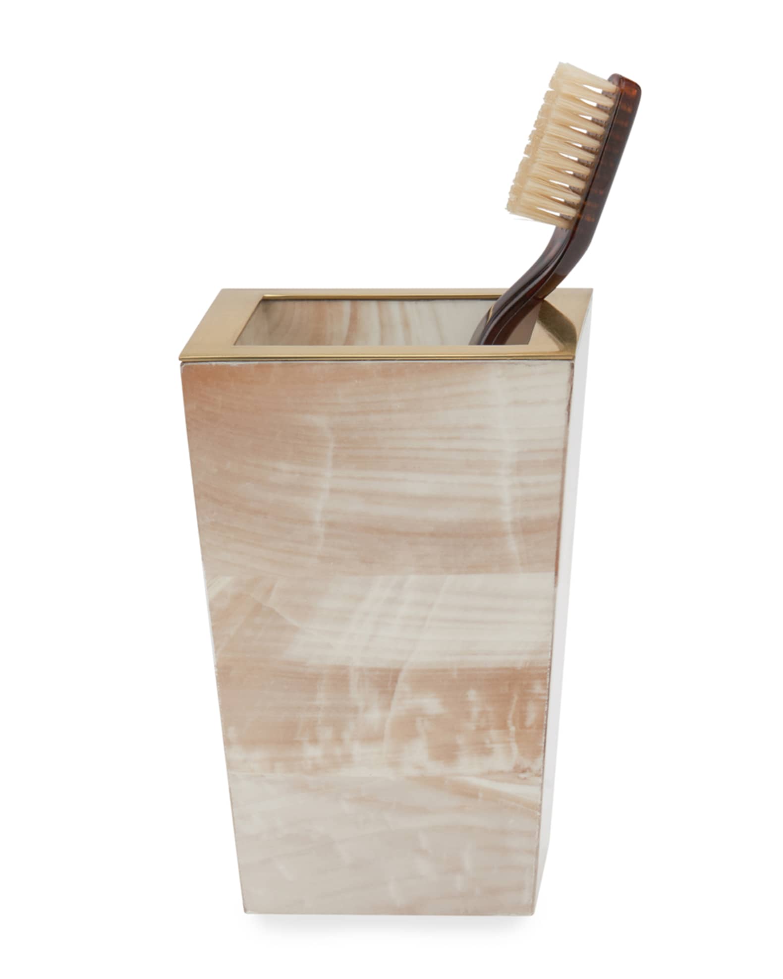 Pigeon and Poodle Palermo II Square Tapered Brush Holder Horchow