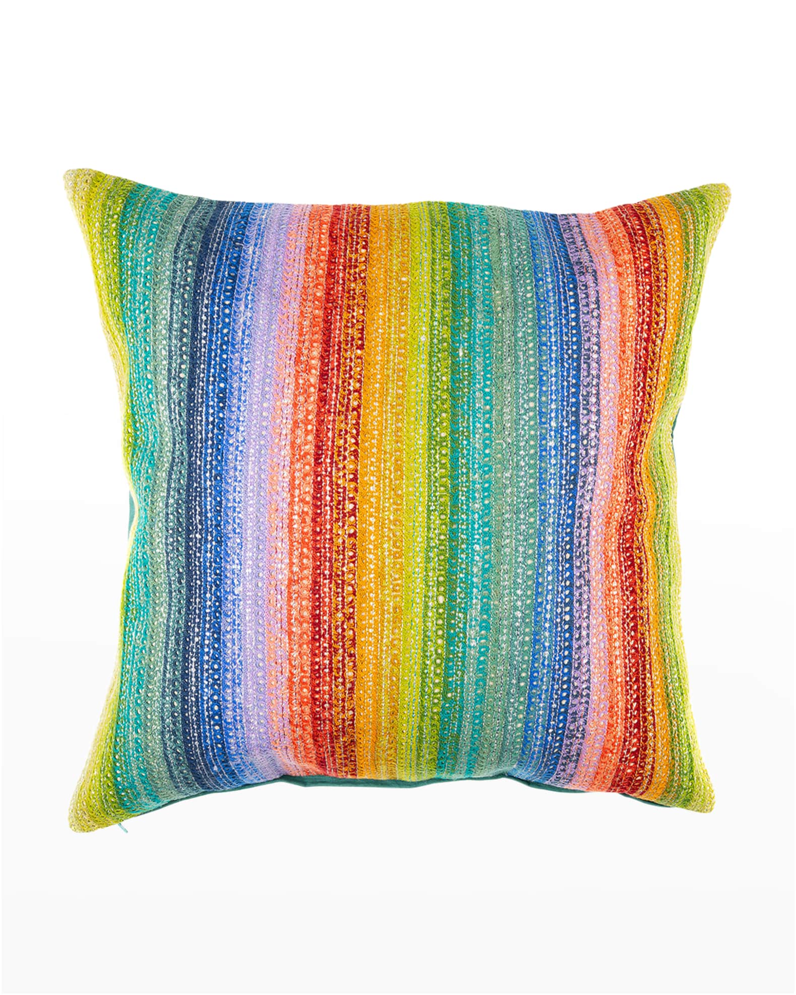 MacKenzieChilds Jaipur Multi Stripe Pillow Horchow