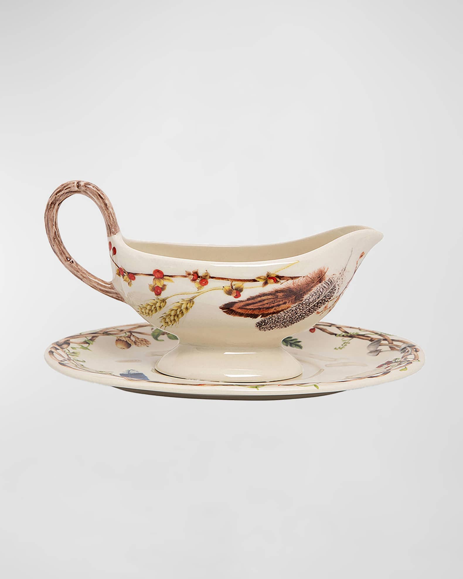 Juliska Forest Walk Sauce Boat and Stand