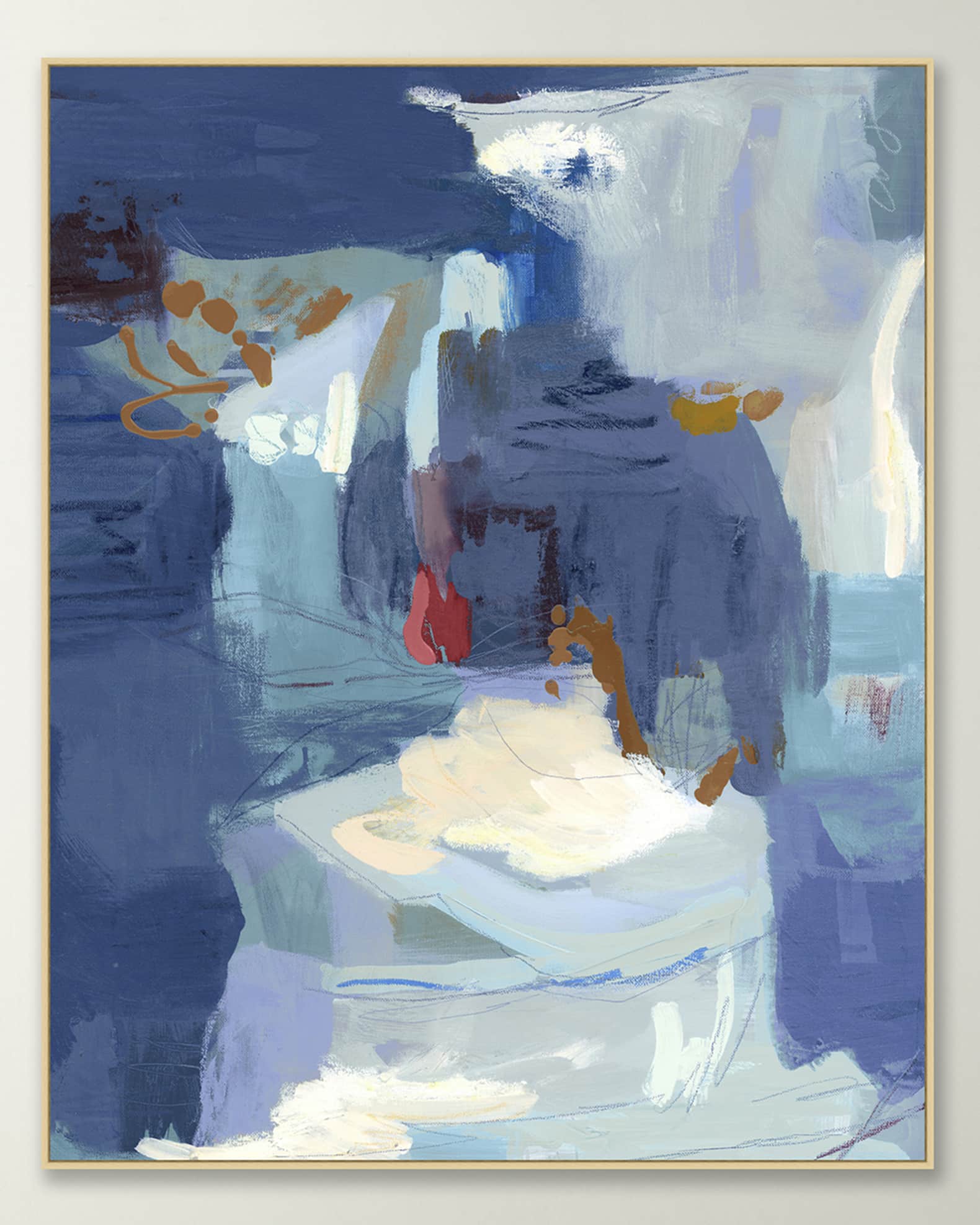 Wendover Art Group "Blue Splash 1" Giclee Horchow