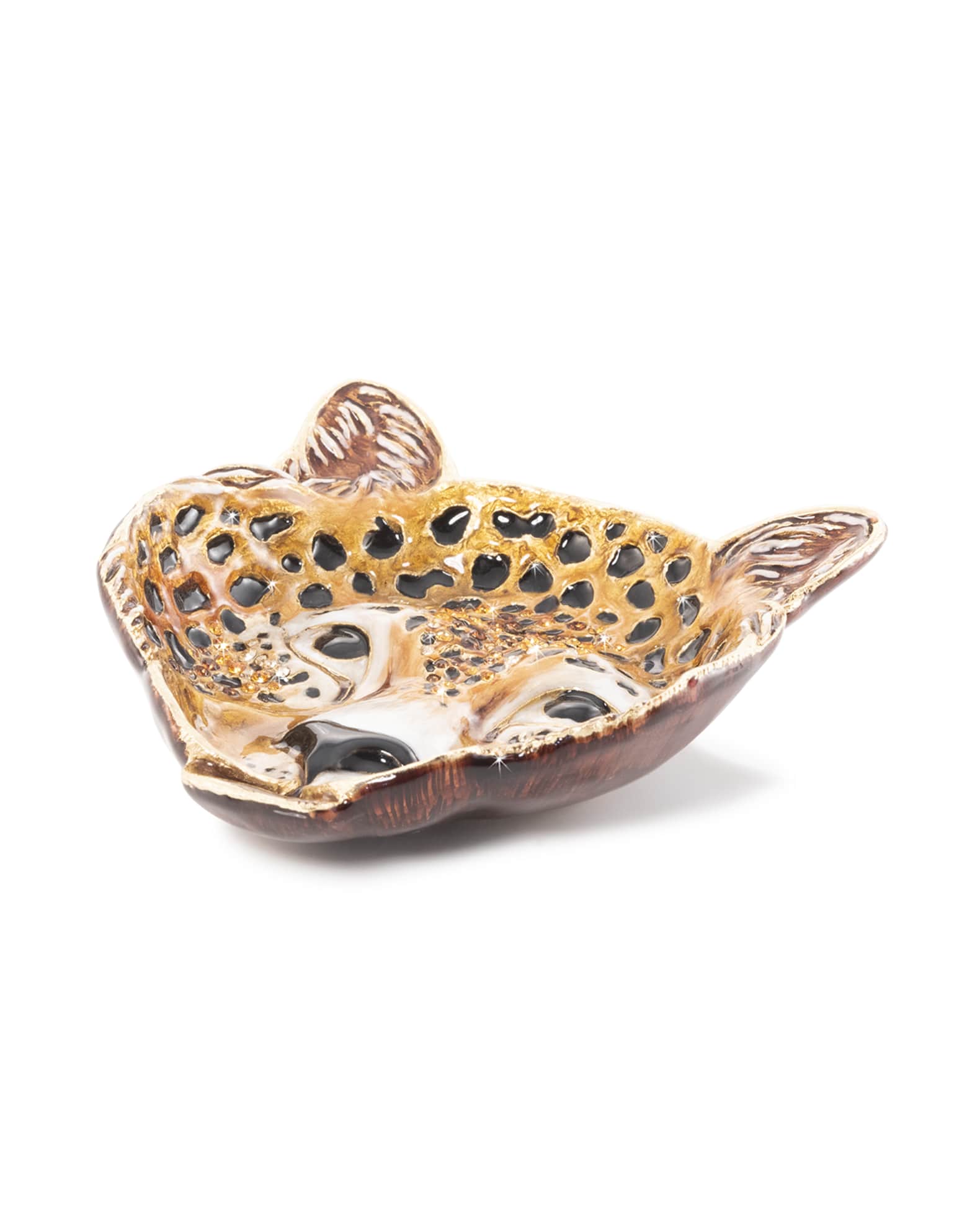 Jay Strongwater Leopard Trinket Tray