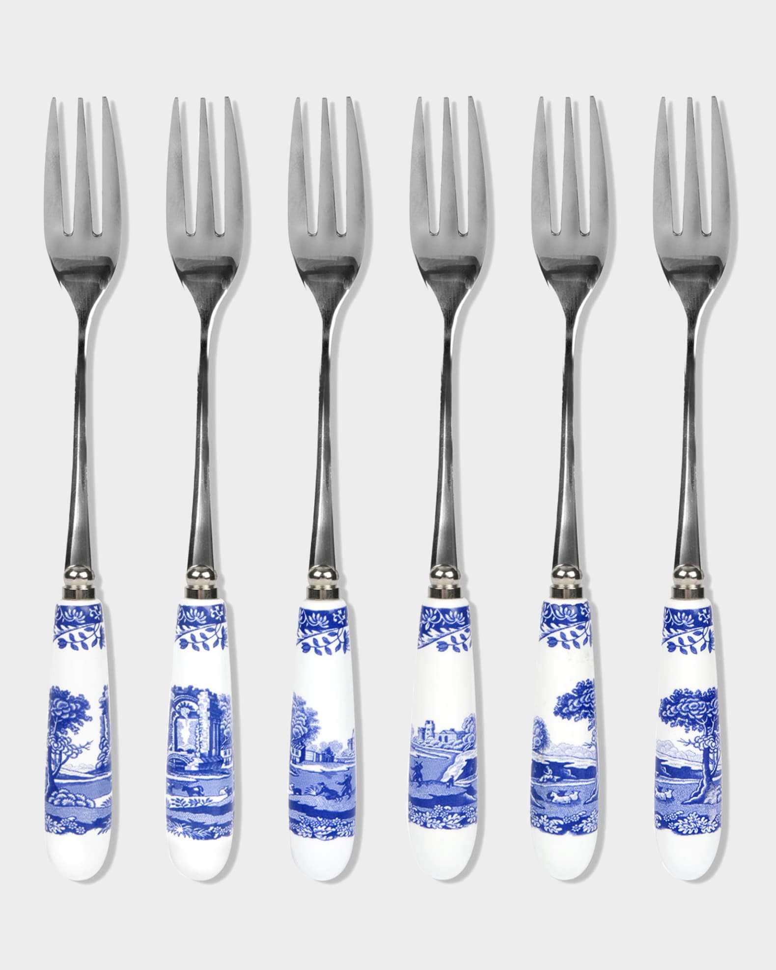 Spode Blue Italian Pastry Forks Set of 6 Horchow