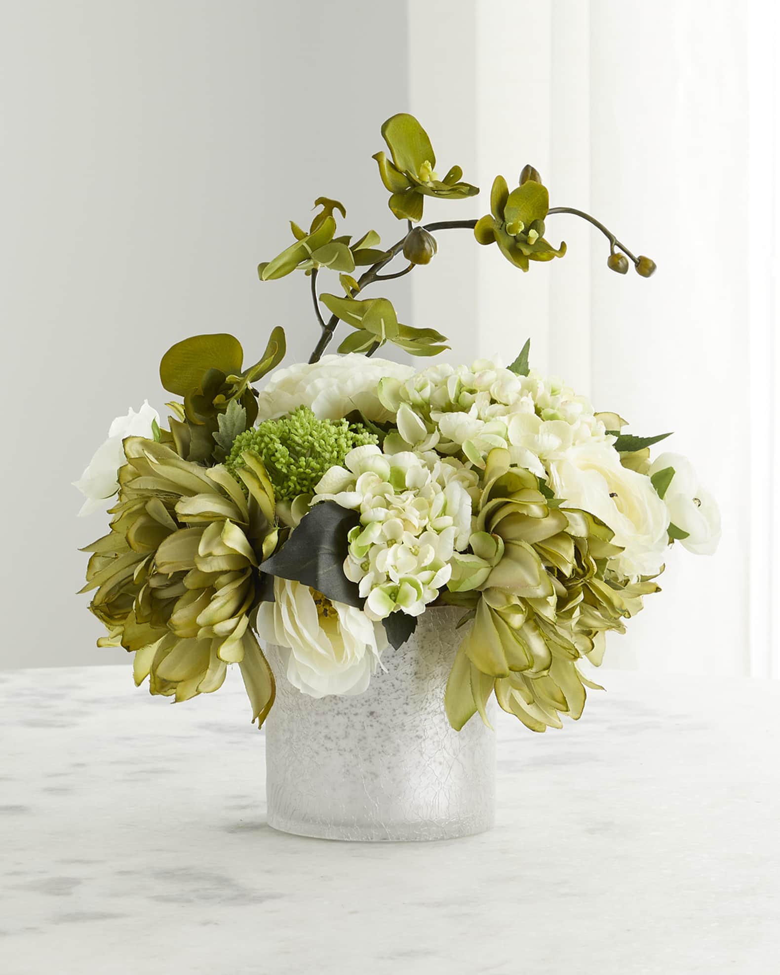 JohnRichard Collection Irish Green FauxFloral Arrangement Horchow