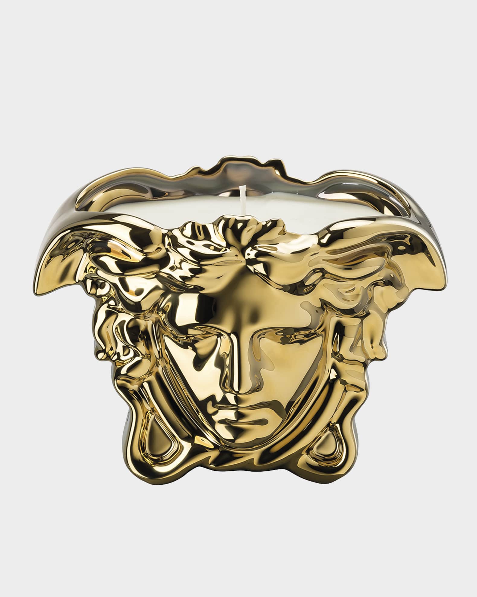 Versace Medusa Grande Gold Candle | Horchow