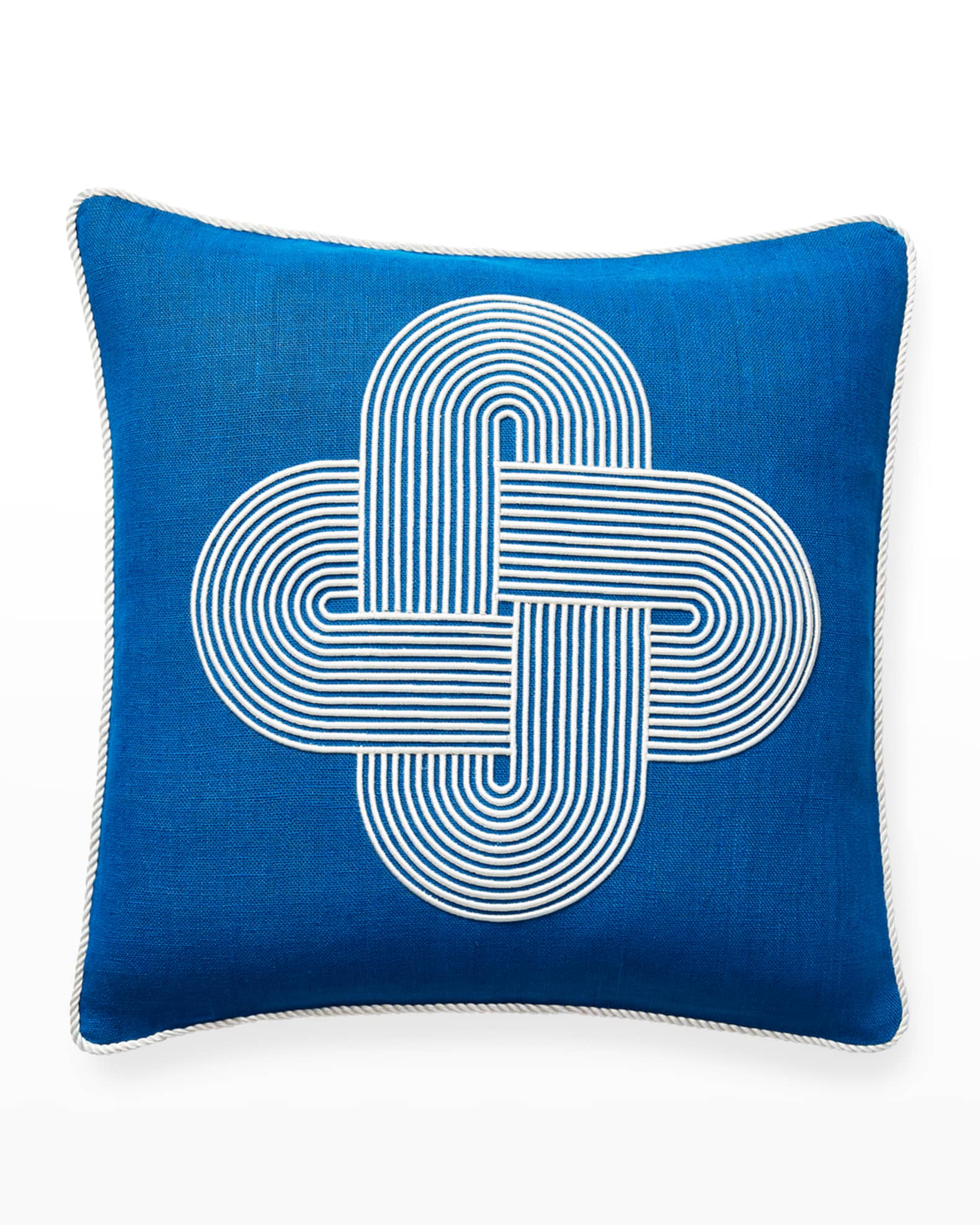 Jonathan Adler Pompidou Plus Pillow, Blue Horchow