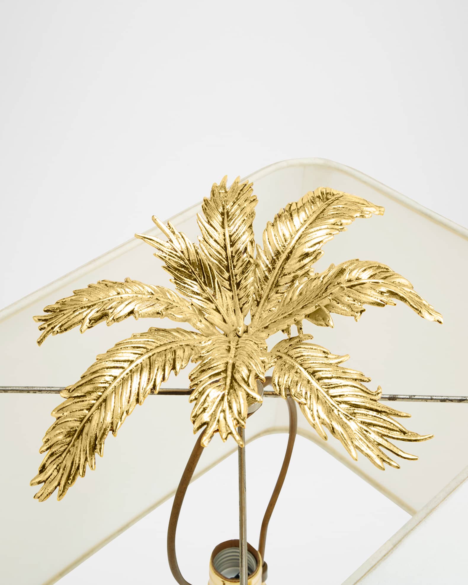 Michael Aram Palm Lamp w White Marble Base