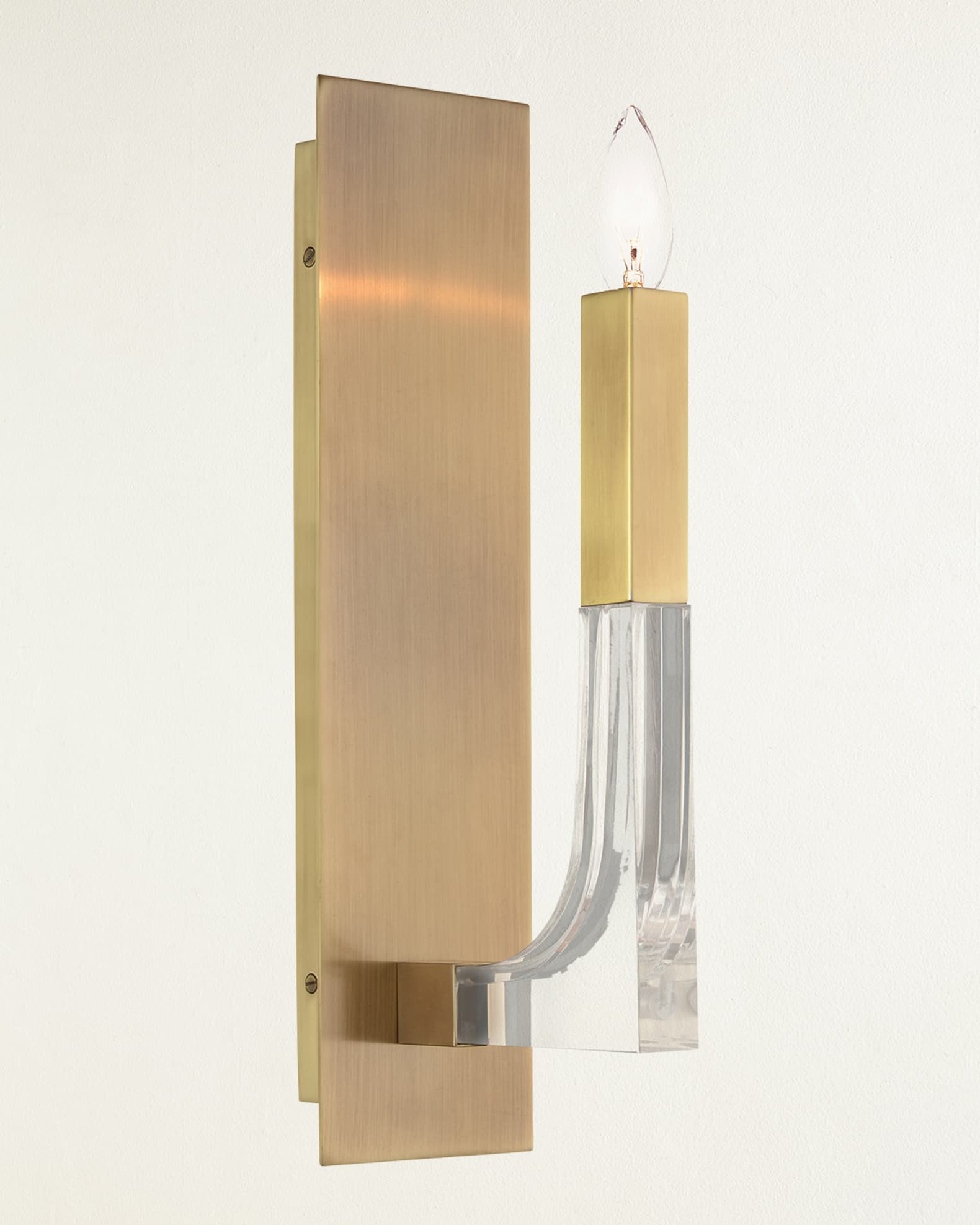 Acrylic sconce outlet
