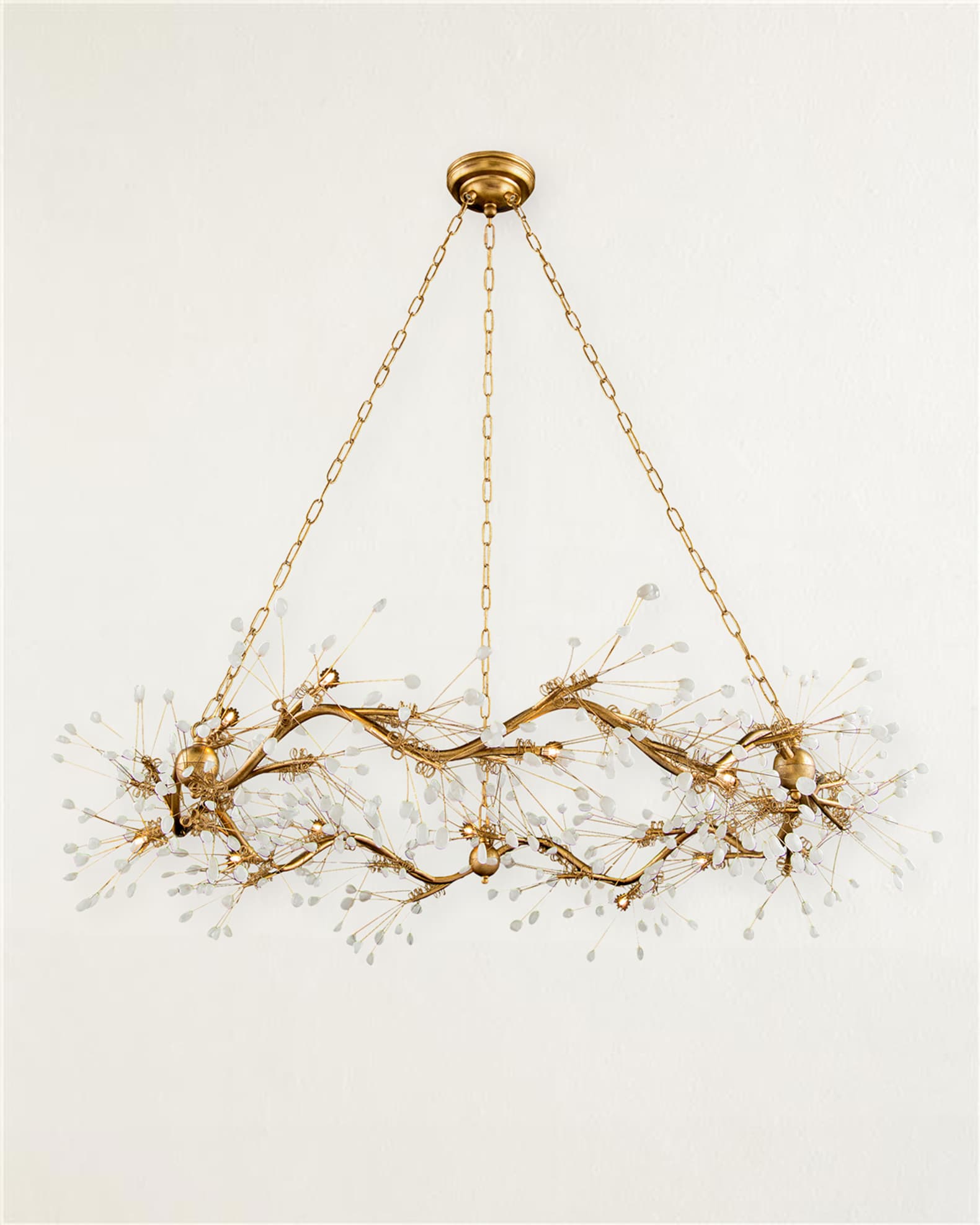 John-Richard Collection Waving 12-Light Quartz Chandelier