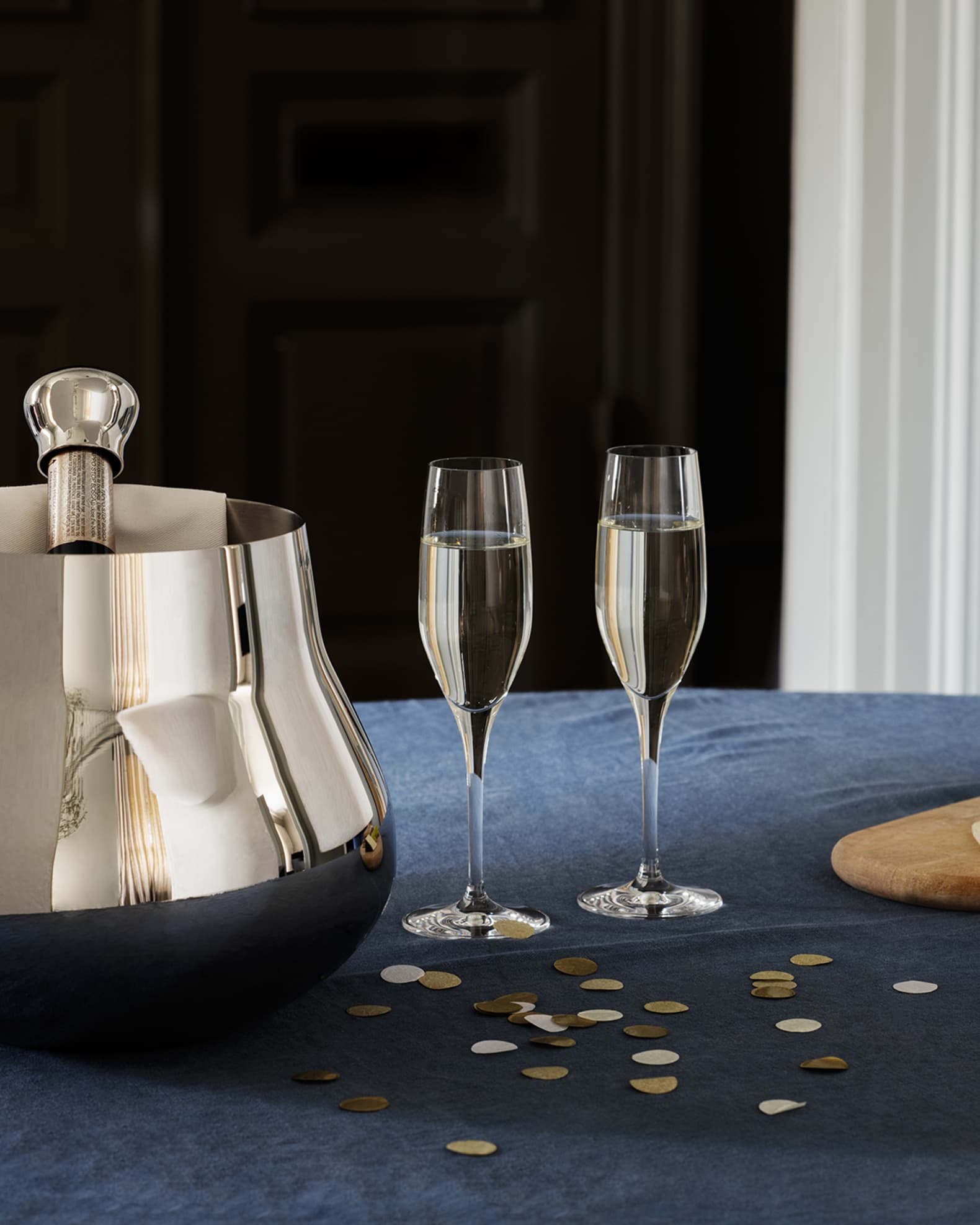 Jensen Sky Stainless Steel Champagne and Wine Cooler, 7.5L Horchow