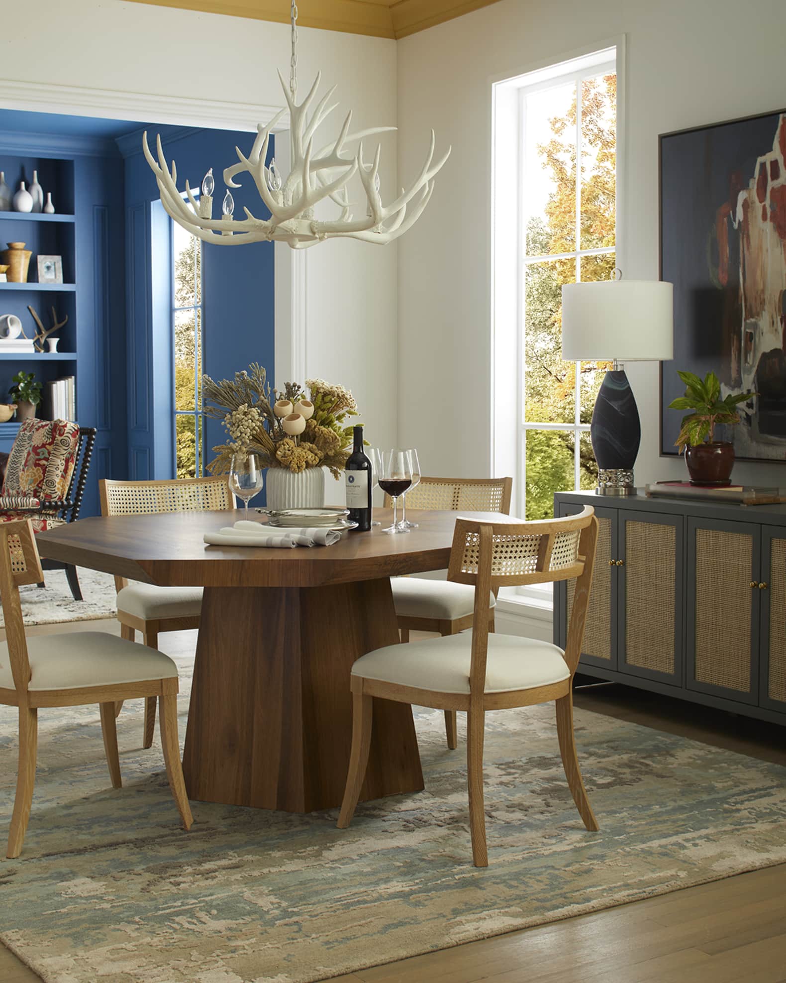 Regina Andrew Antler Chandelier White