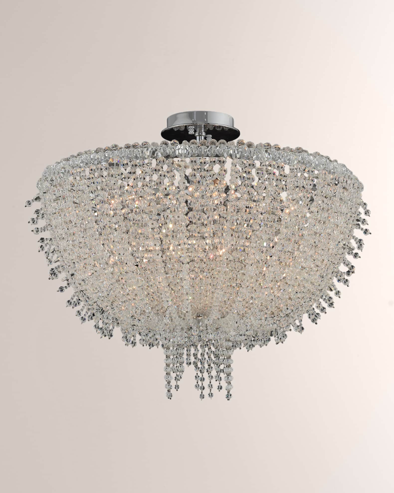 Allegri Crystal by Kalco Lighting 24" Cielo Flush Mount