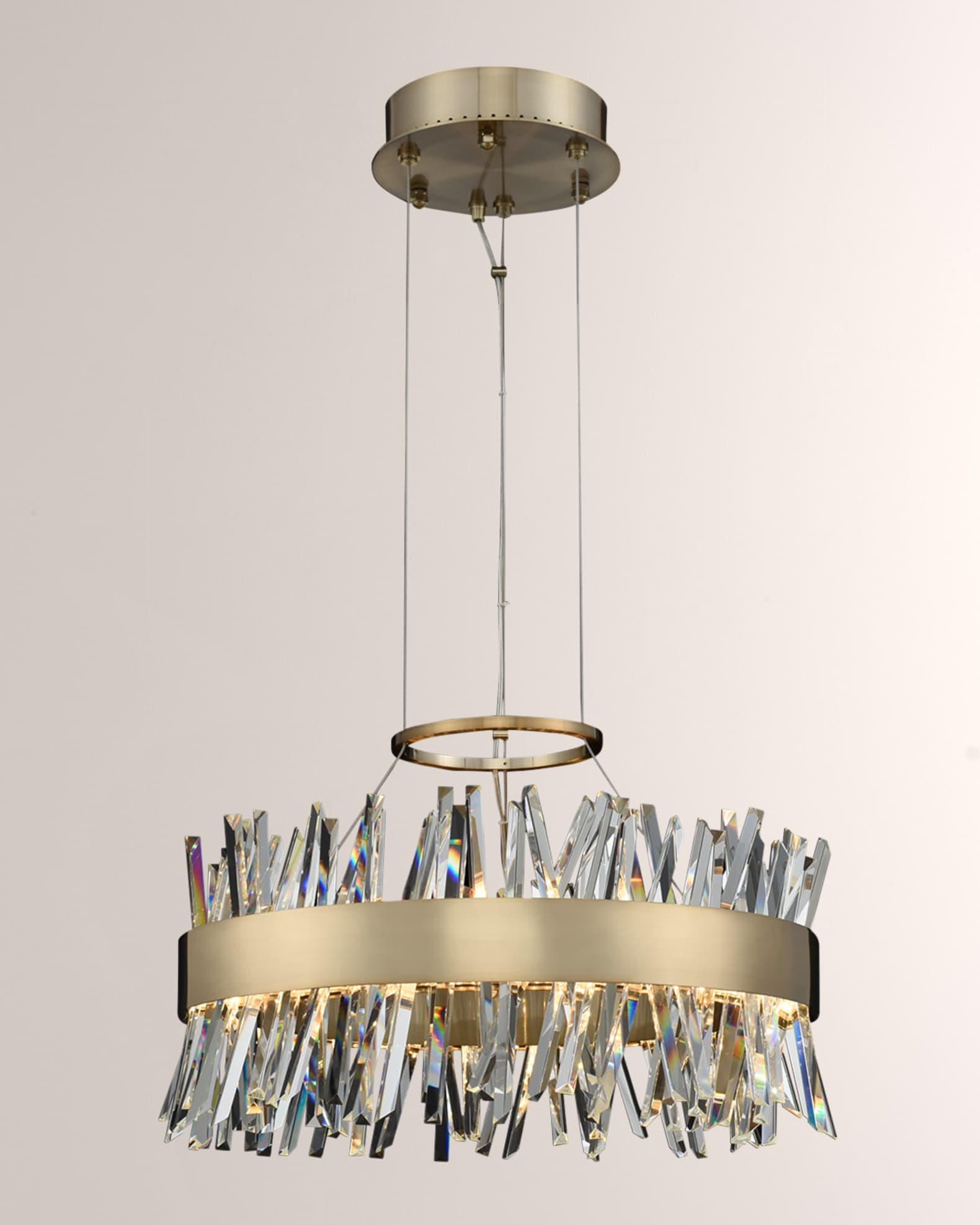 Allegri Crystal by Kalco Lighting Glacier 20" LED Round Chandelier