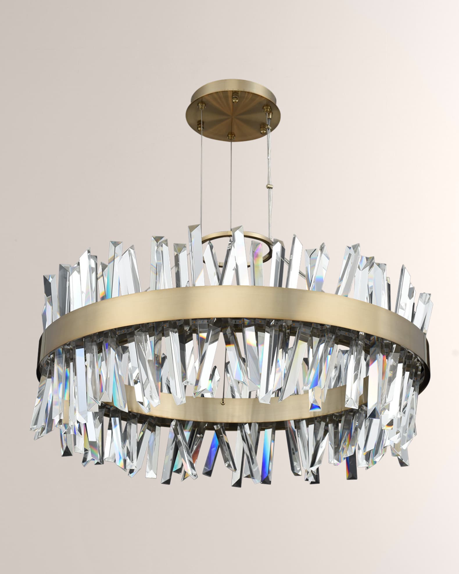 Allegri Crystal by Glacier 32" Round Pendant Light | Horchow