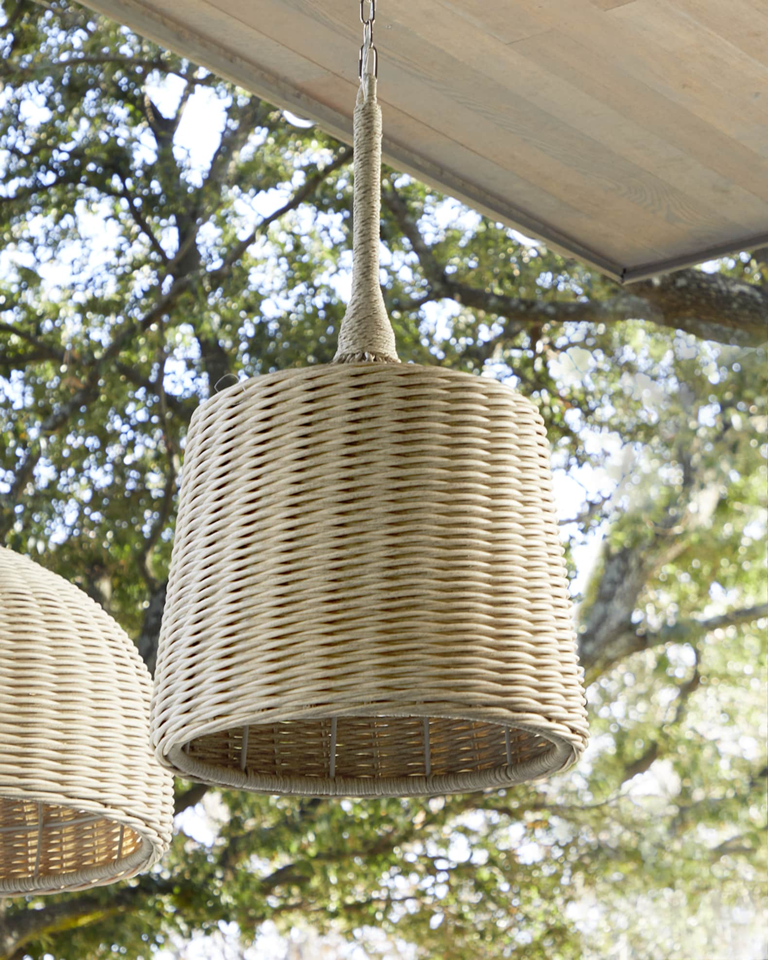 Rattan clearance outdoor chandelier