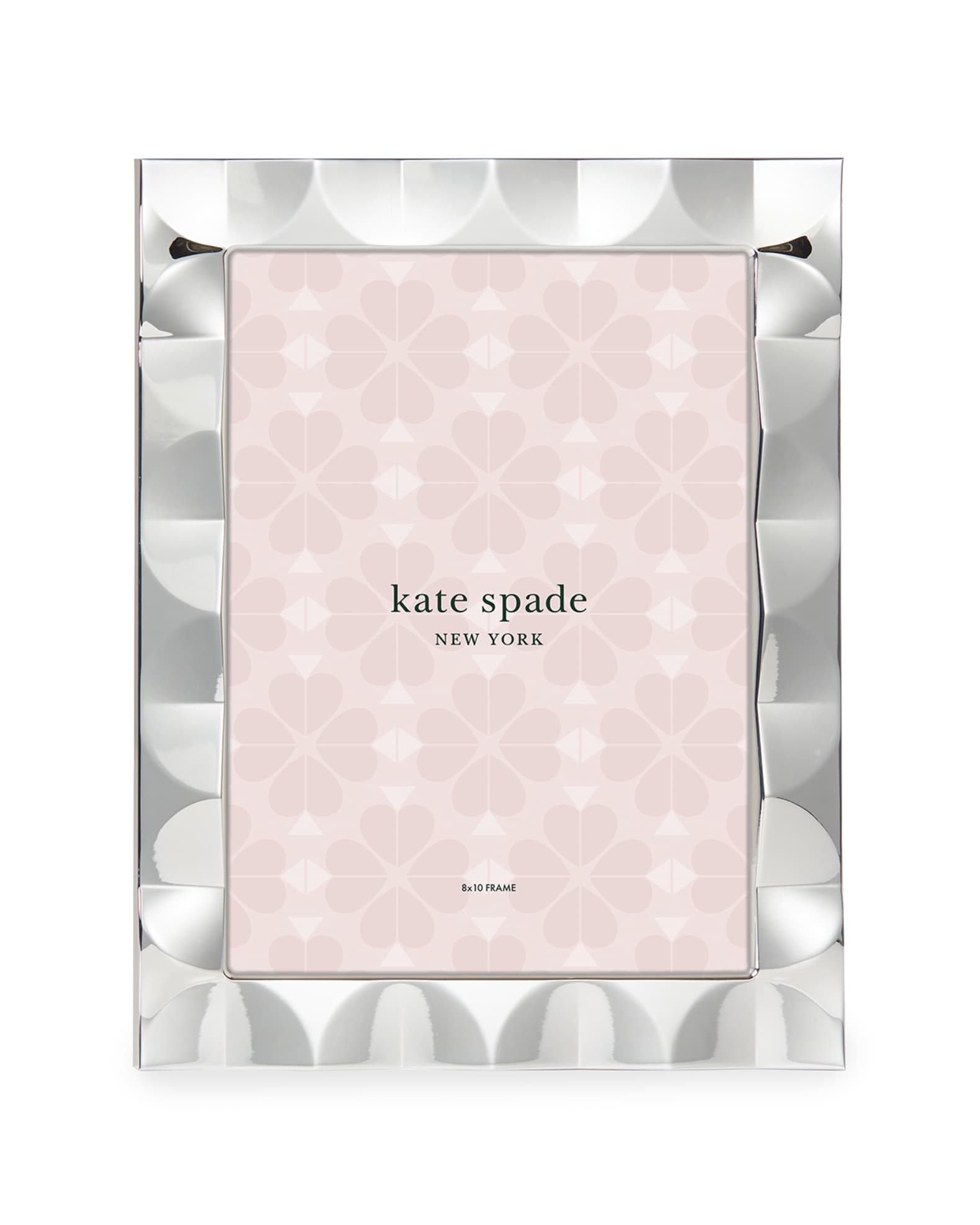 kate spade new york south street 8" x 10" silver scallop picture frame