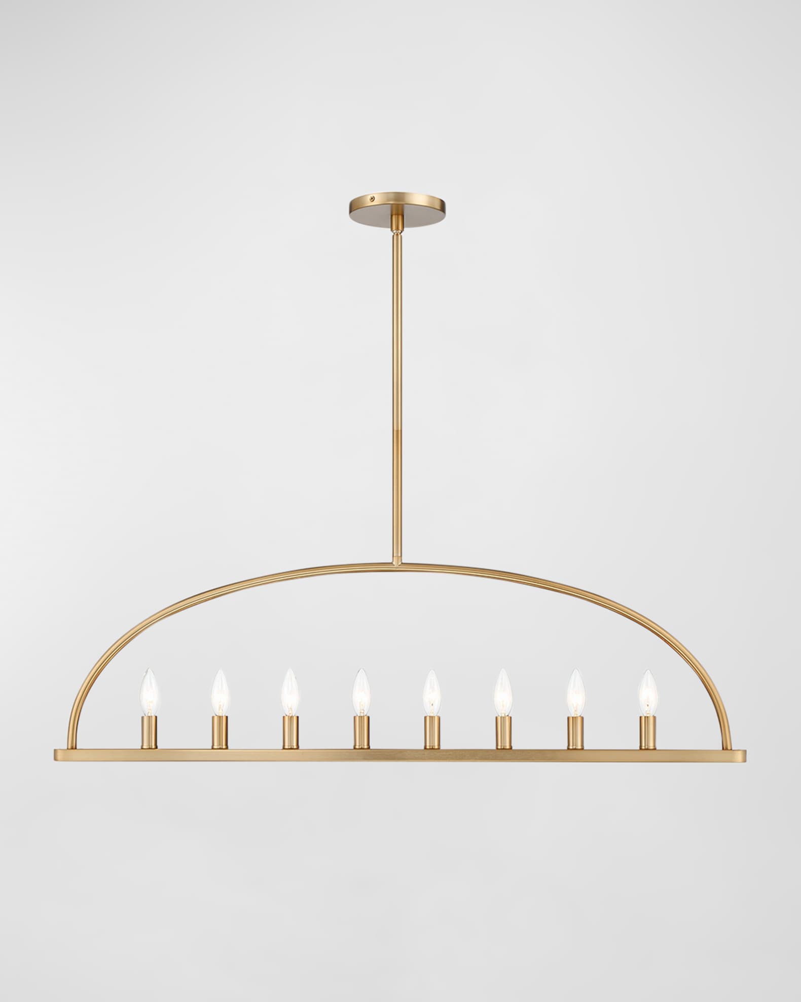 Crystorama Abbott 8-Light Linear Chandelier