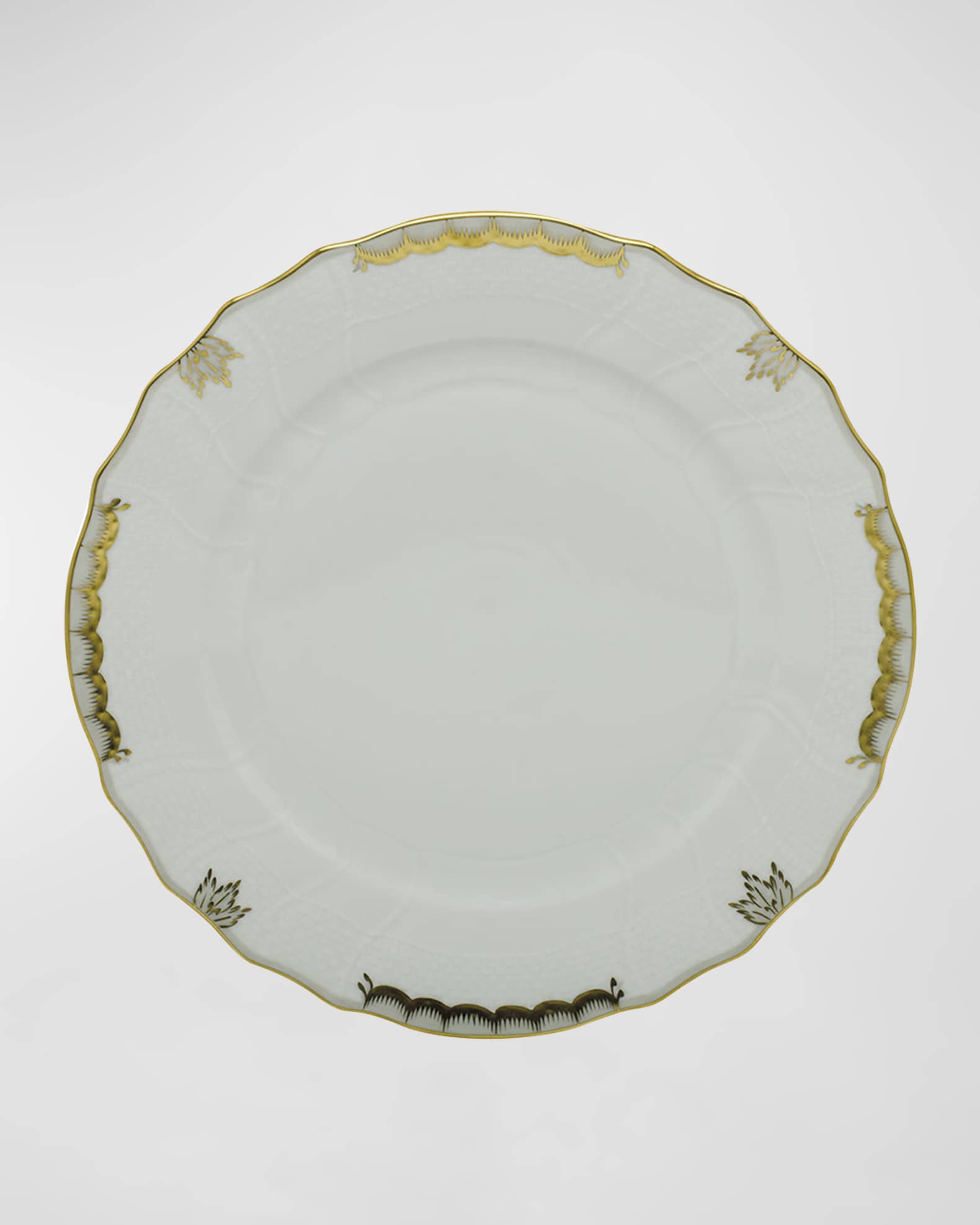 Herend Princess Victoria Gray Dinner Plate