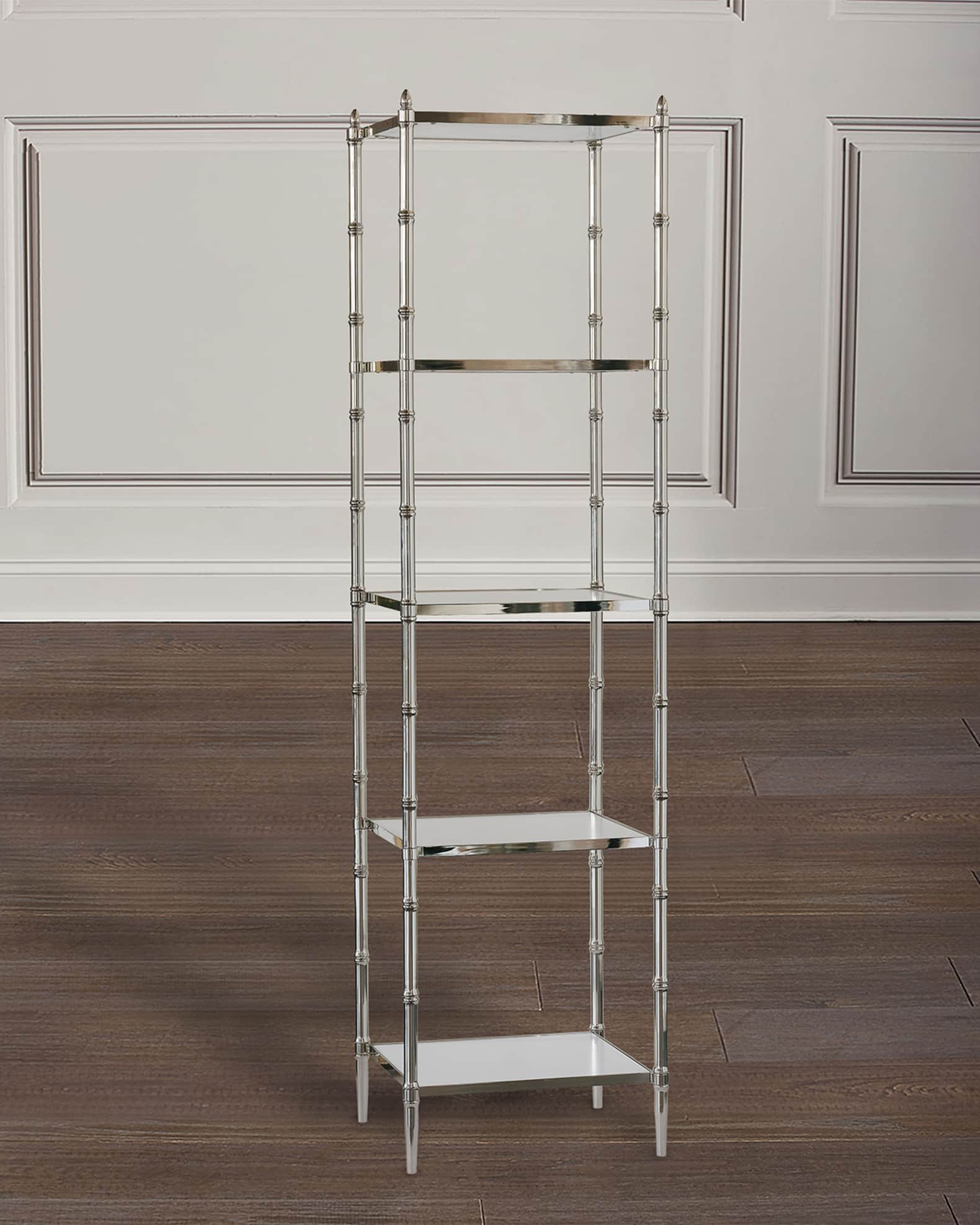 Polished nickel etagere hotsell