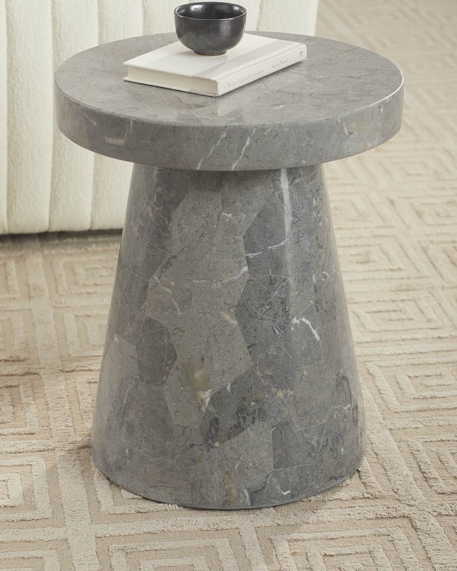 Stone outdoor clearance side table