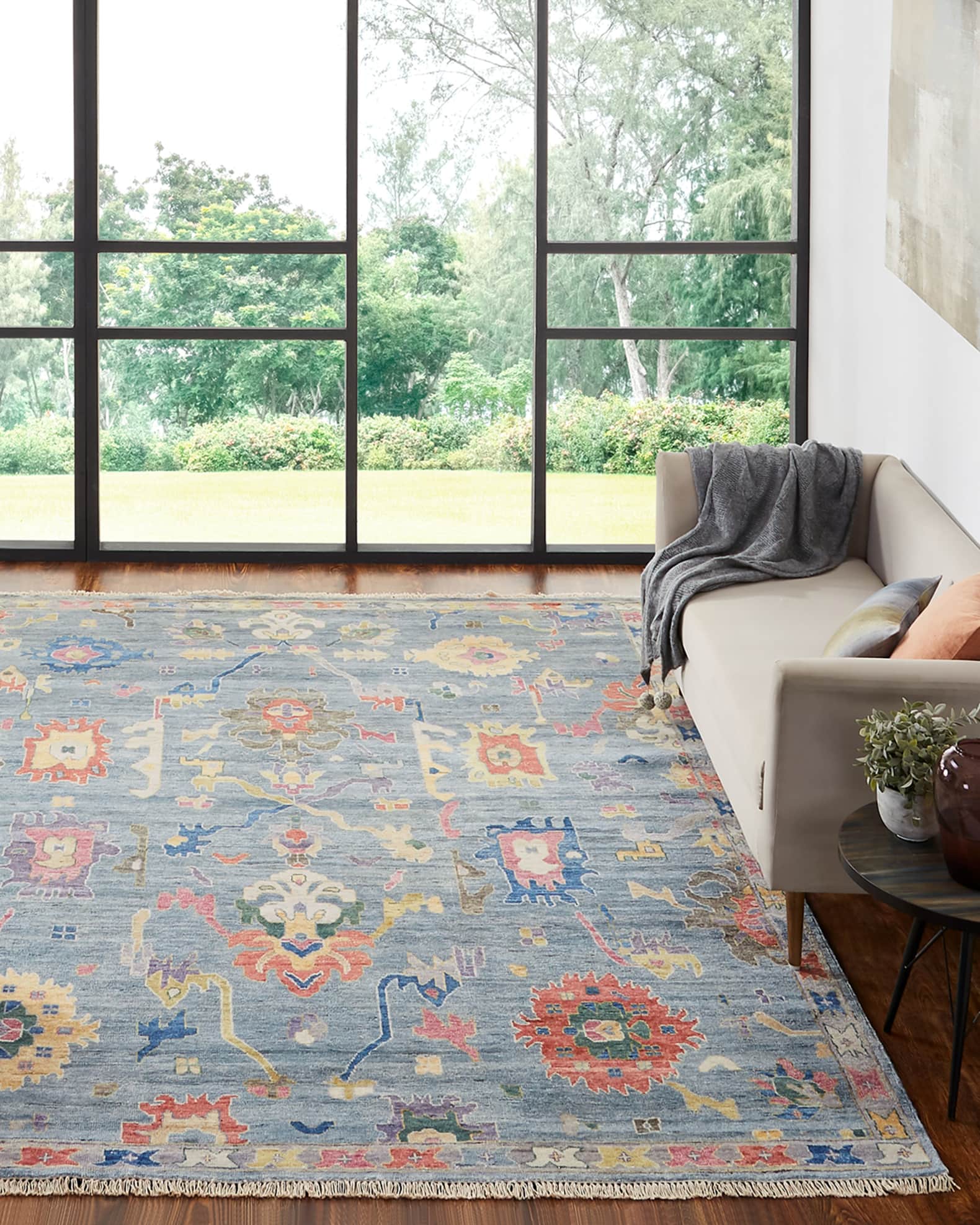 Fanning Hand Knotted Rug, 8' x 10'