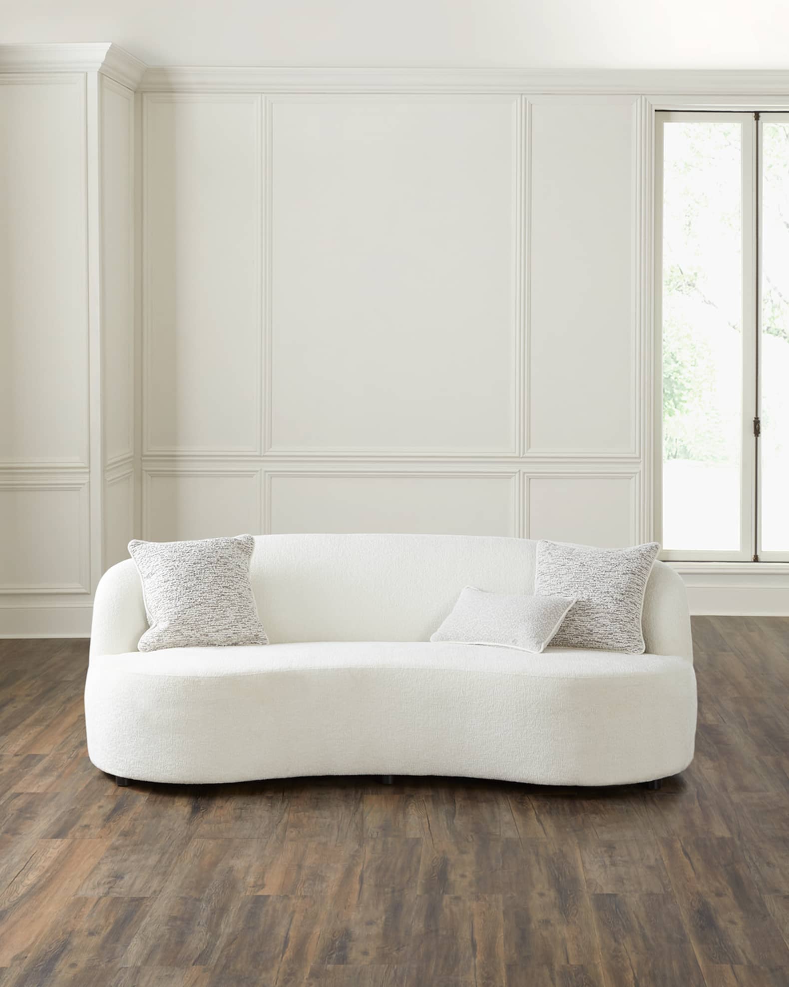 Bernhardt shop curved sofa