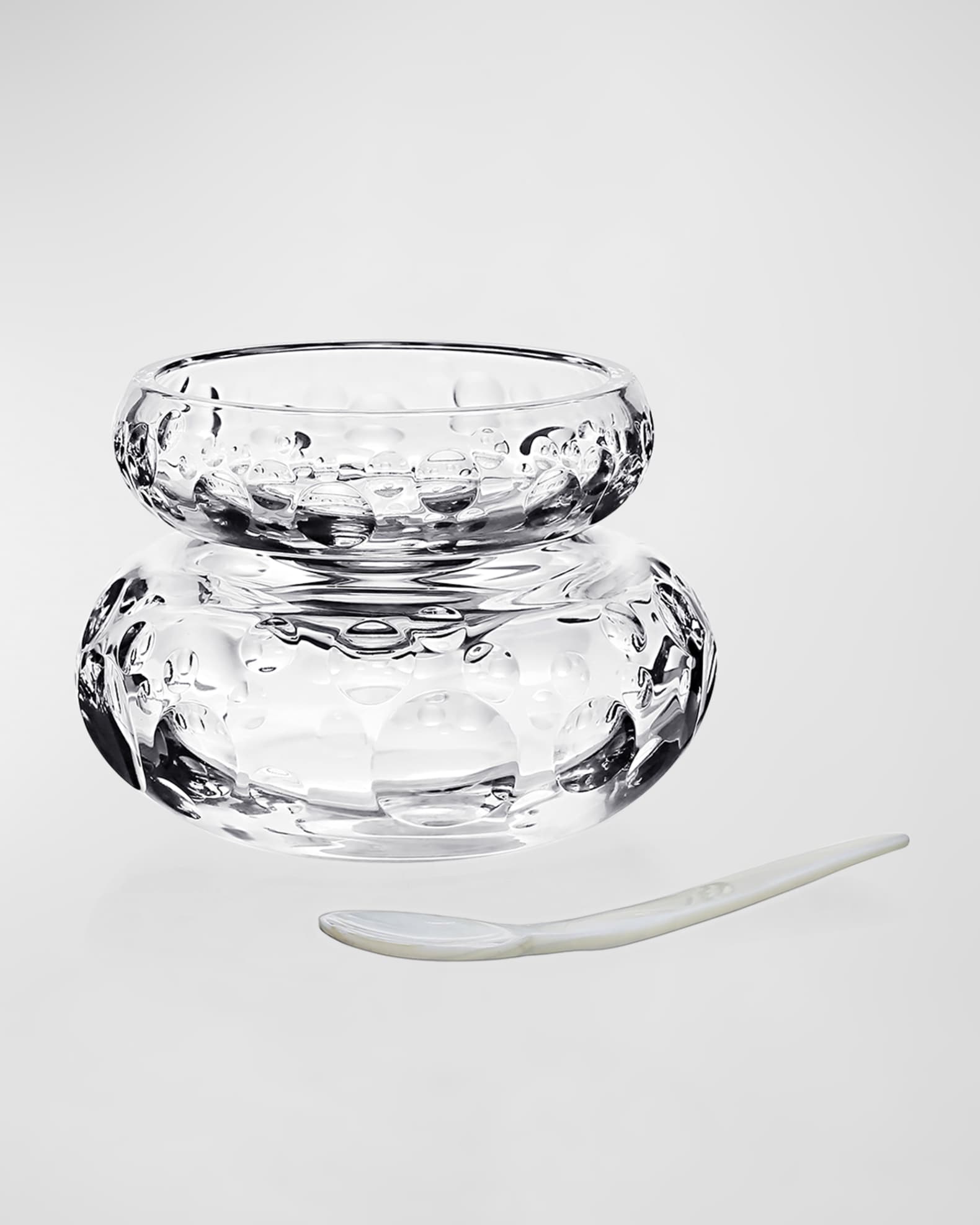William Yeoward Crystal Caprice Caviar Server For 2 With Spoon