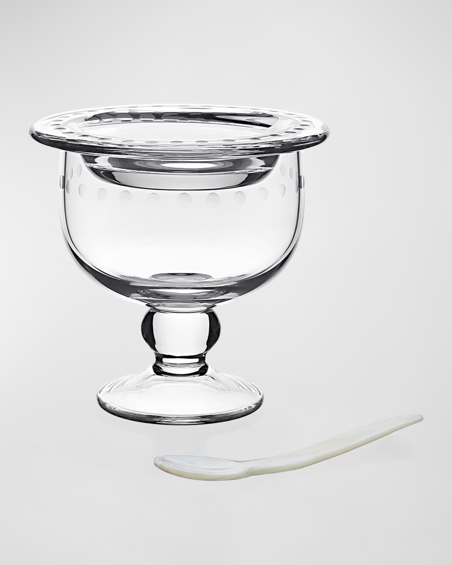 William Yeoward Crystal Katerina Caviar Server For 2 With Spoon