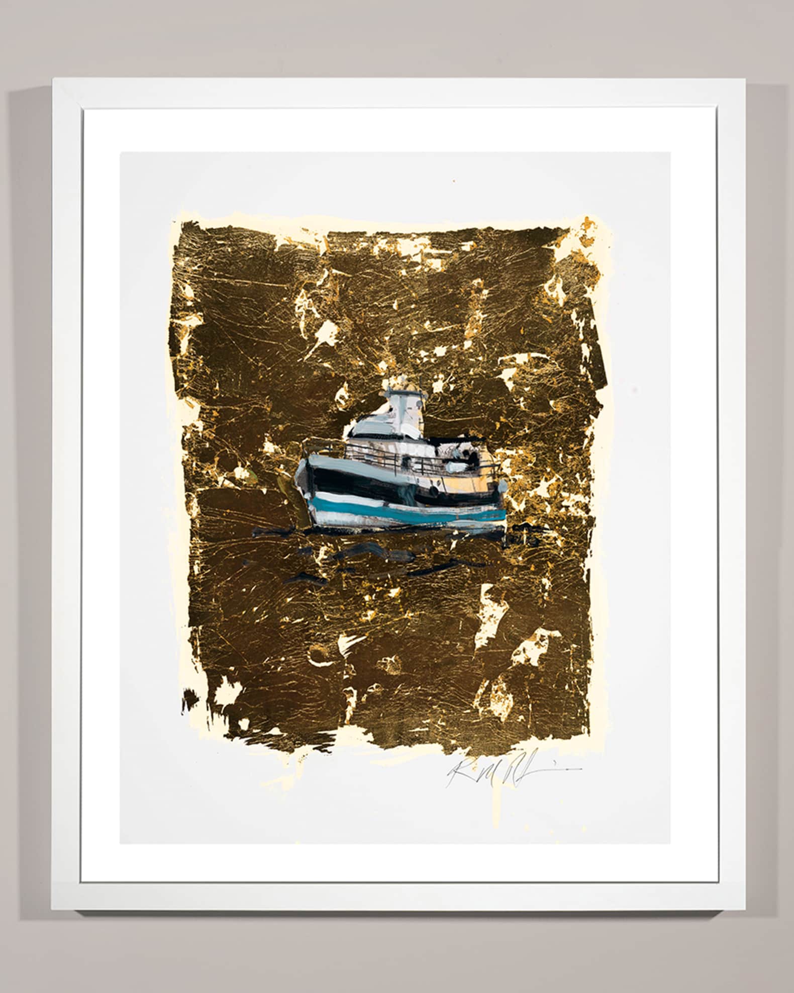 RFA Fine Art 'Gold Coast Boat 2' Wall Art Horchow