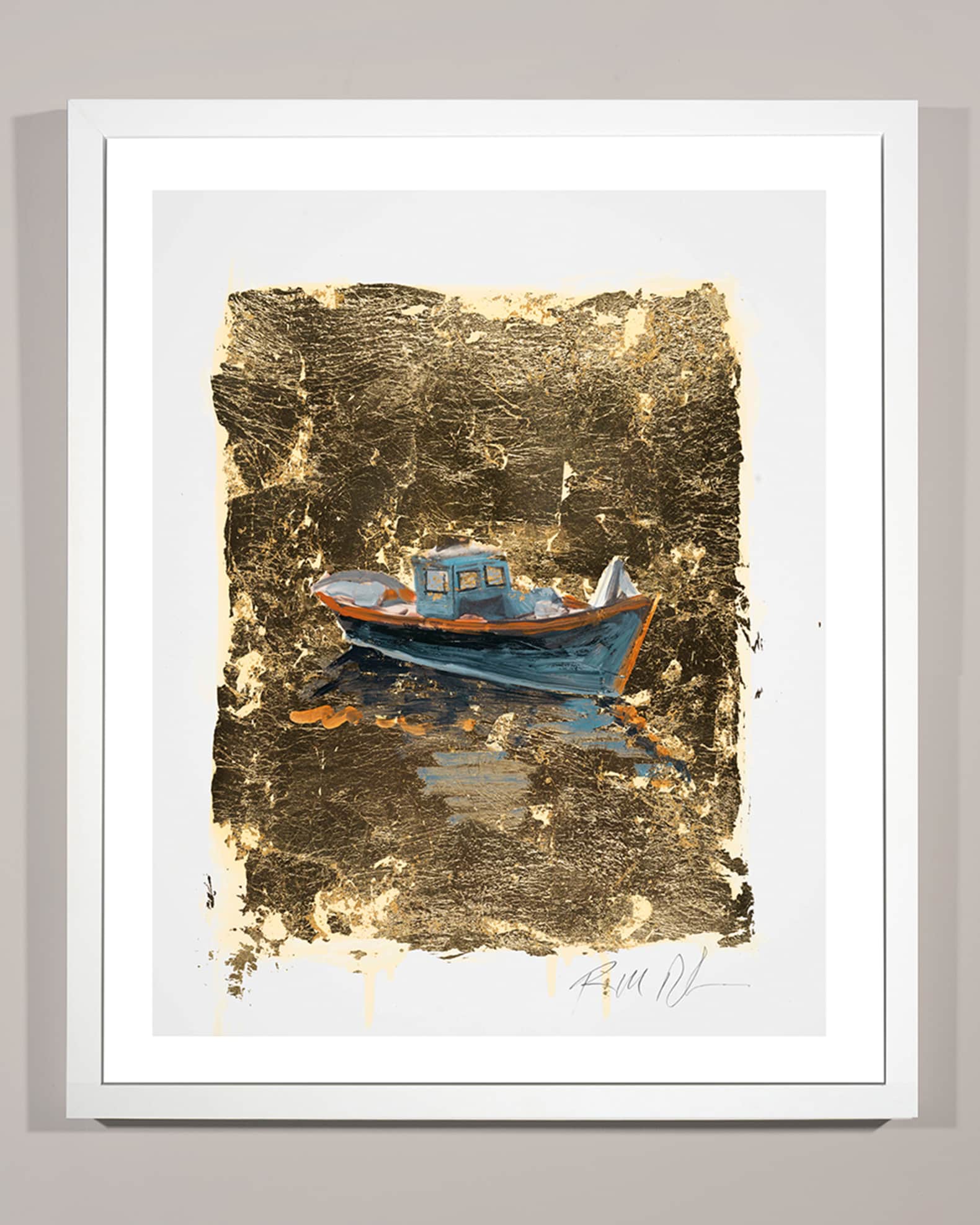 RFA Fine Art 'Gold Coast Boat 1' Wall Art Horchow