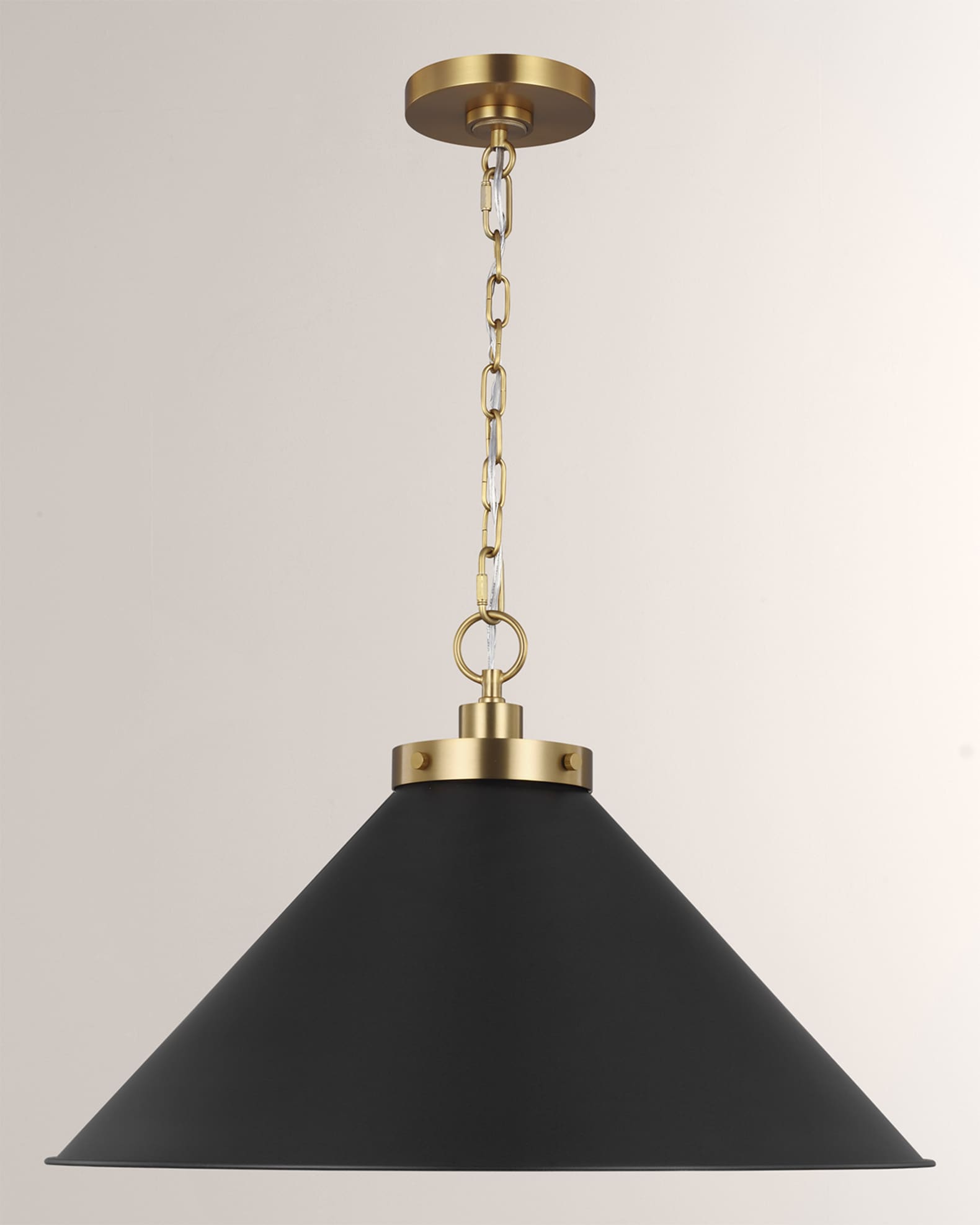 Visual Comfort Studio Wellfleet Medium Wide Pendant By Chapman & Myers