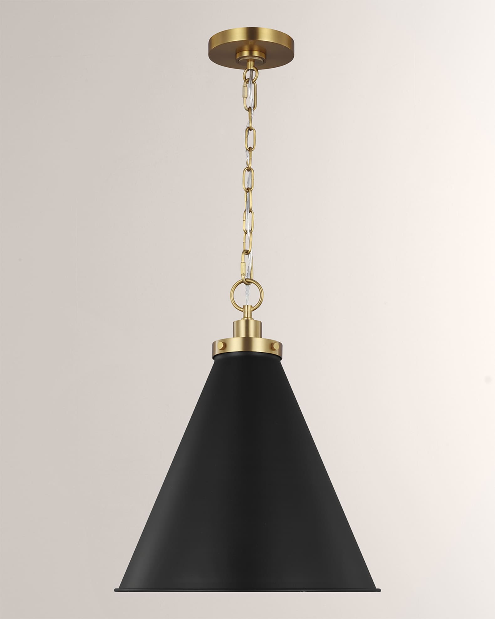 Visual Comfort Studio Wellfleet Medium Cone Pendant By Chapman & Myers