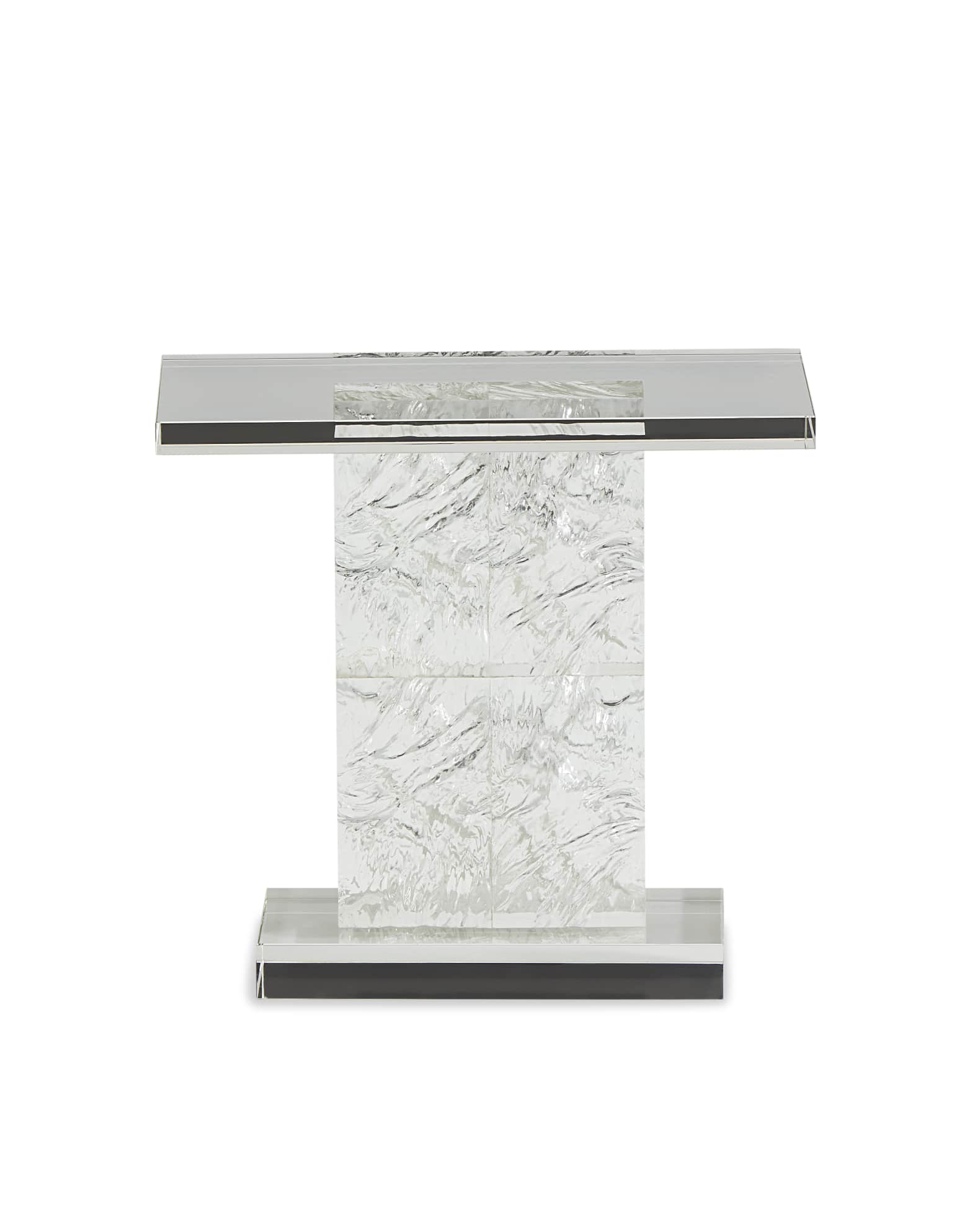 Crystal cheap side table