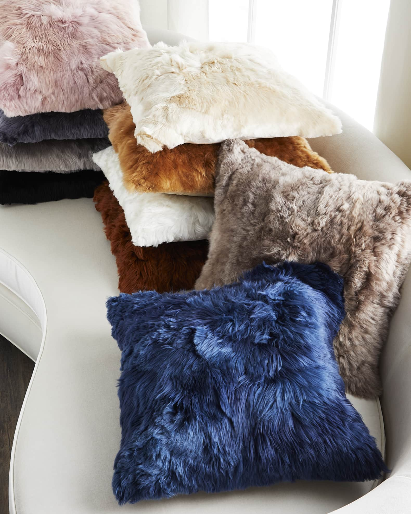 Faux Fur Square Pillow