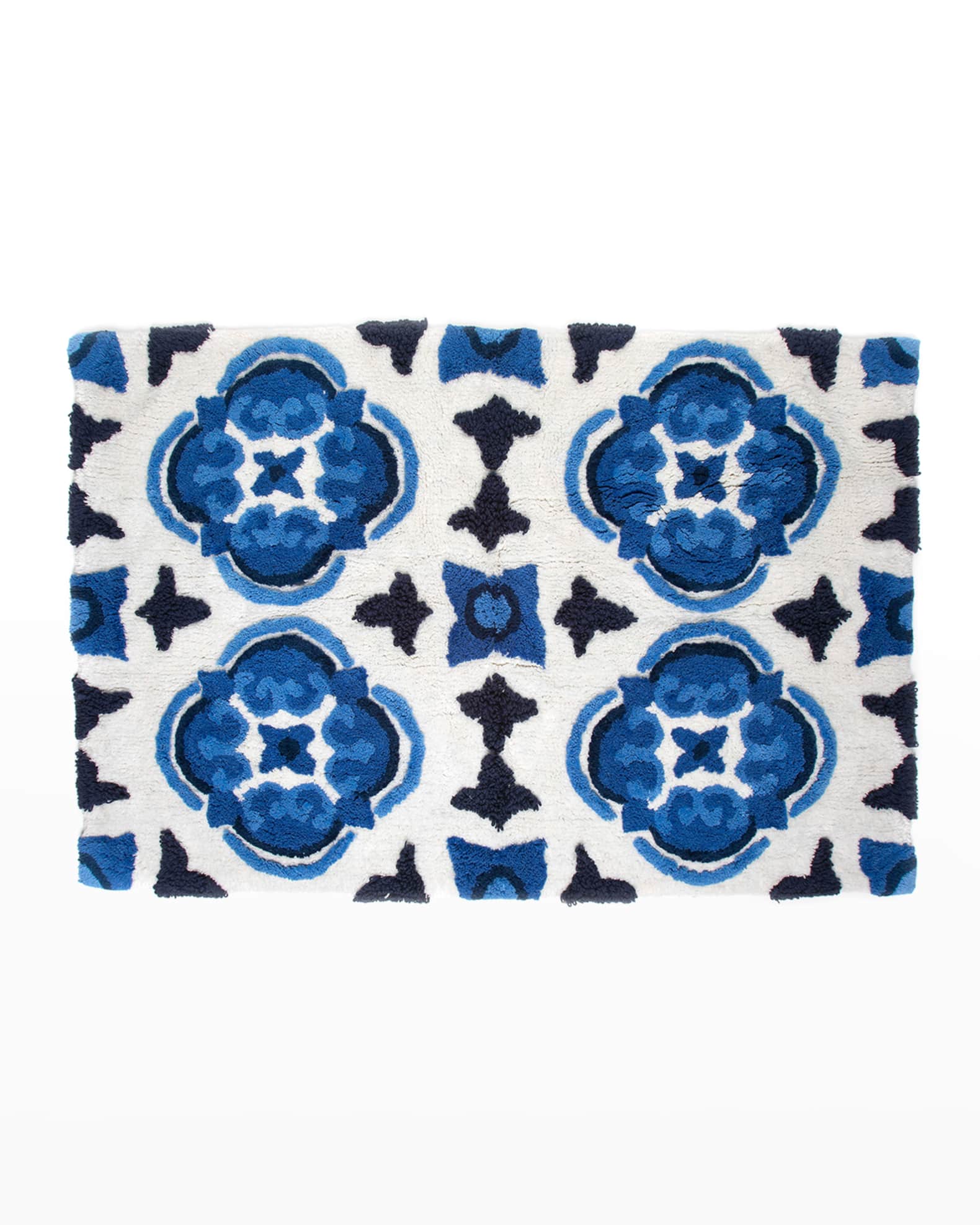 Blue Bathroom Rugs, Moroccan Bath Rugs