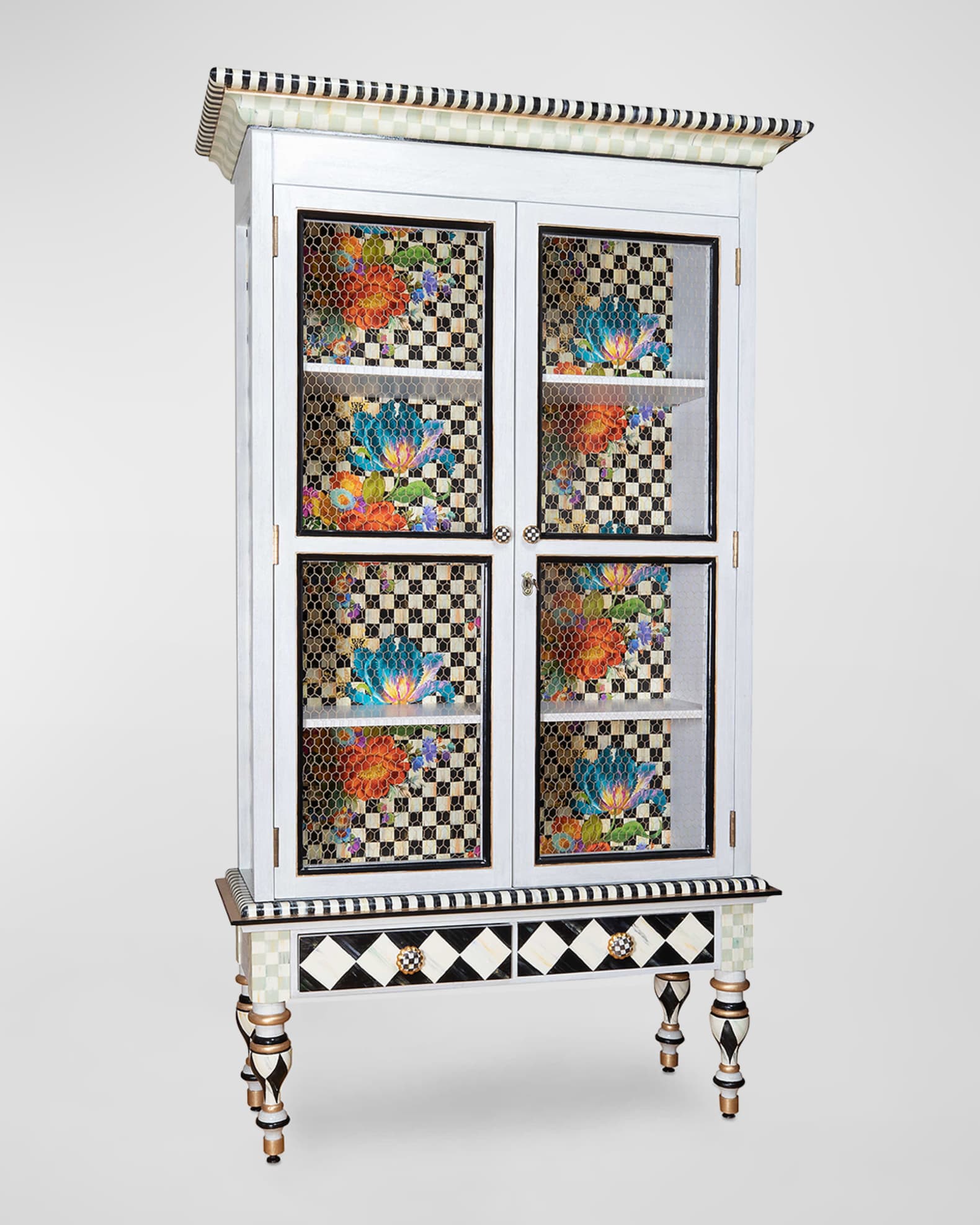 MacKenzie-Childs Flower Market Cabinet