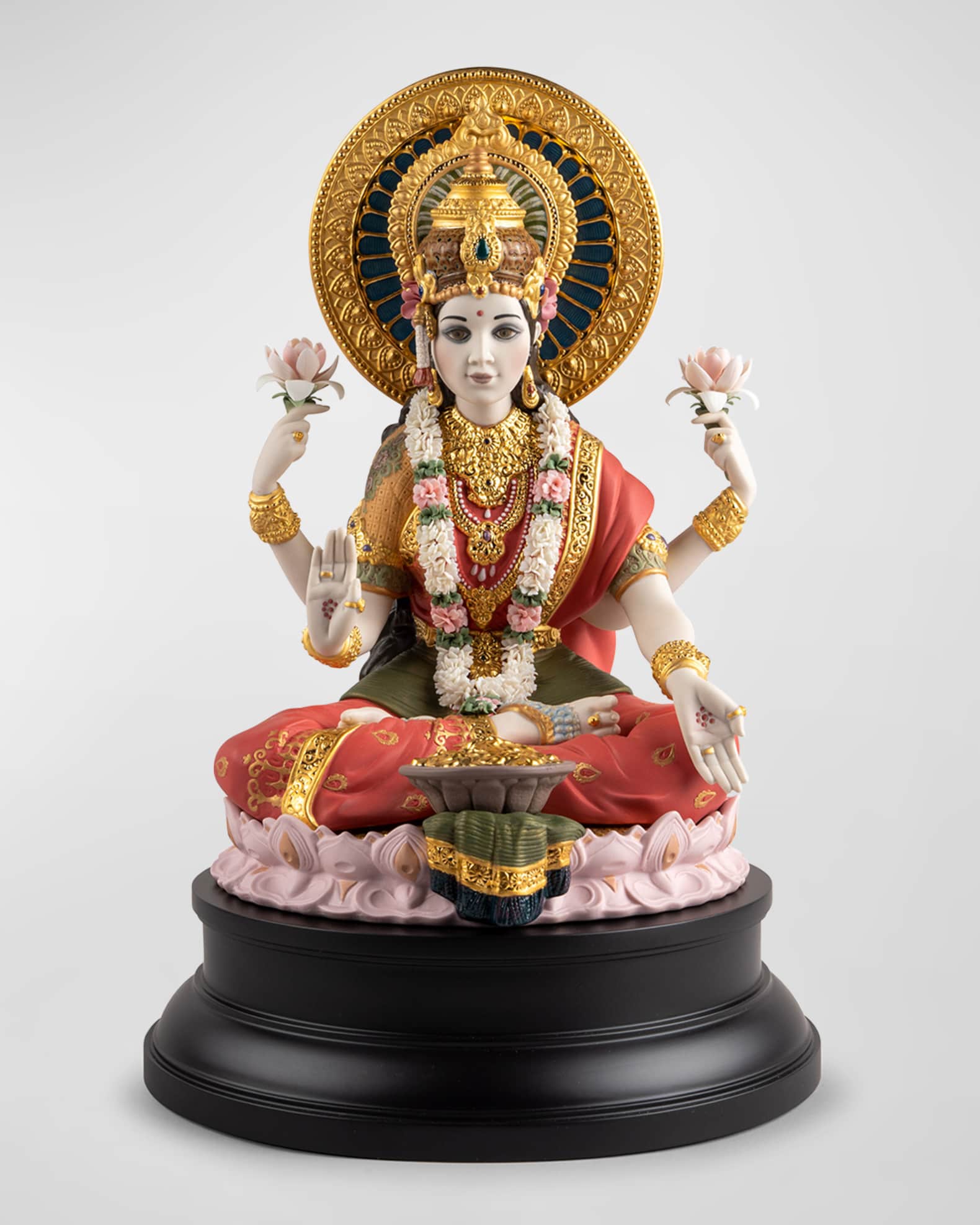 Lladro Goddess Lakshmi Sculpture
