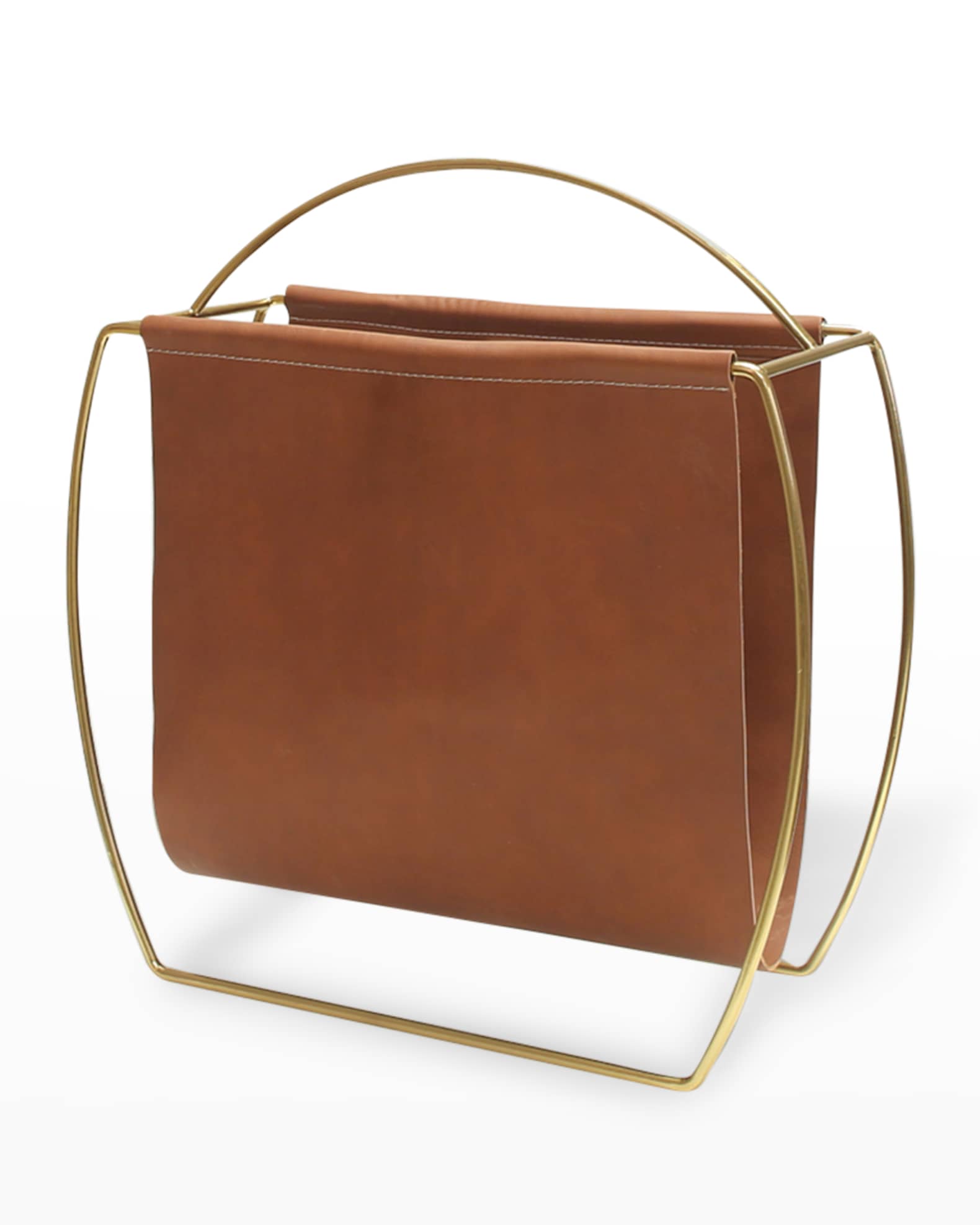 Russell Faux Leather Magazine Rack Horchow