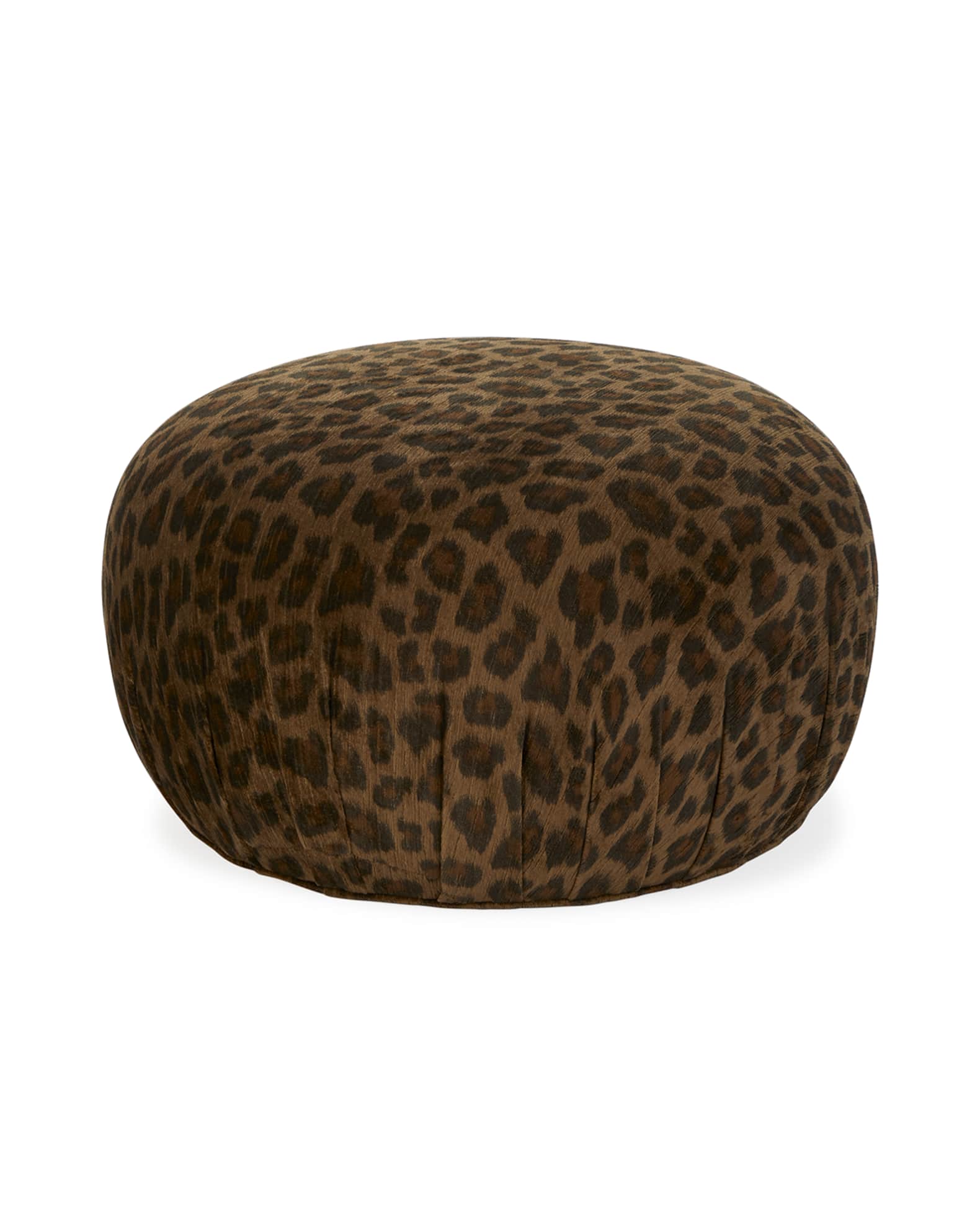 Leopard on sale print ottoman