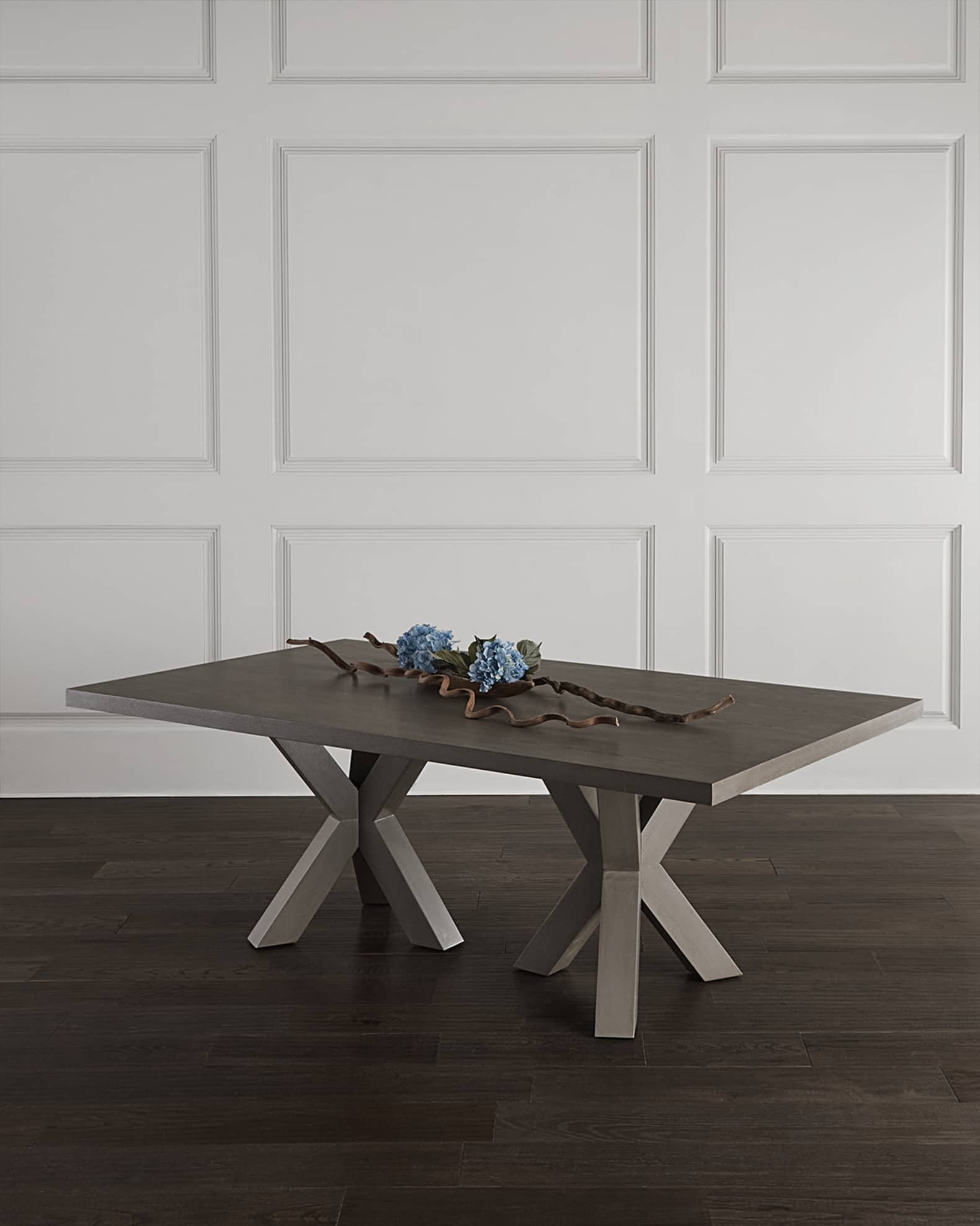 Worlds Away Alyiah Tripod Base Dining Table, 86"